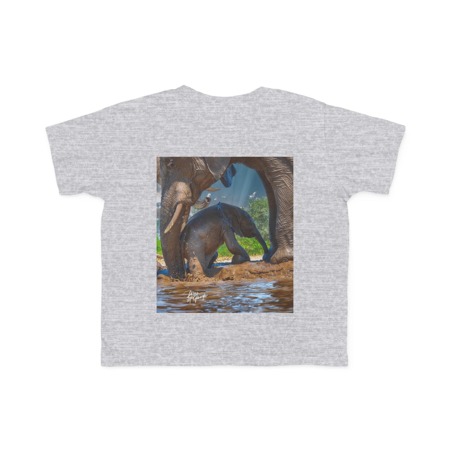 Enjoy Nature Toddler Tee - Elephant Baby with Mom's Gentle Touch