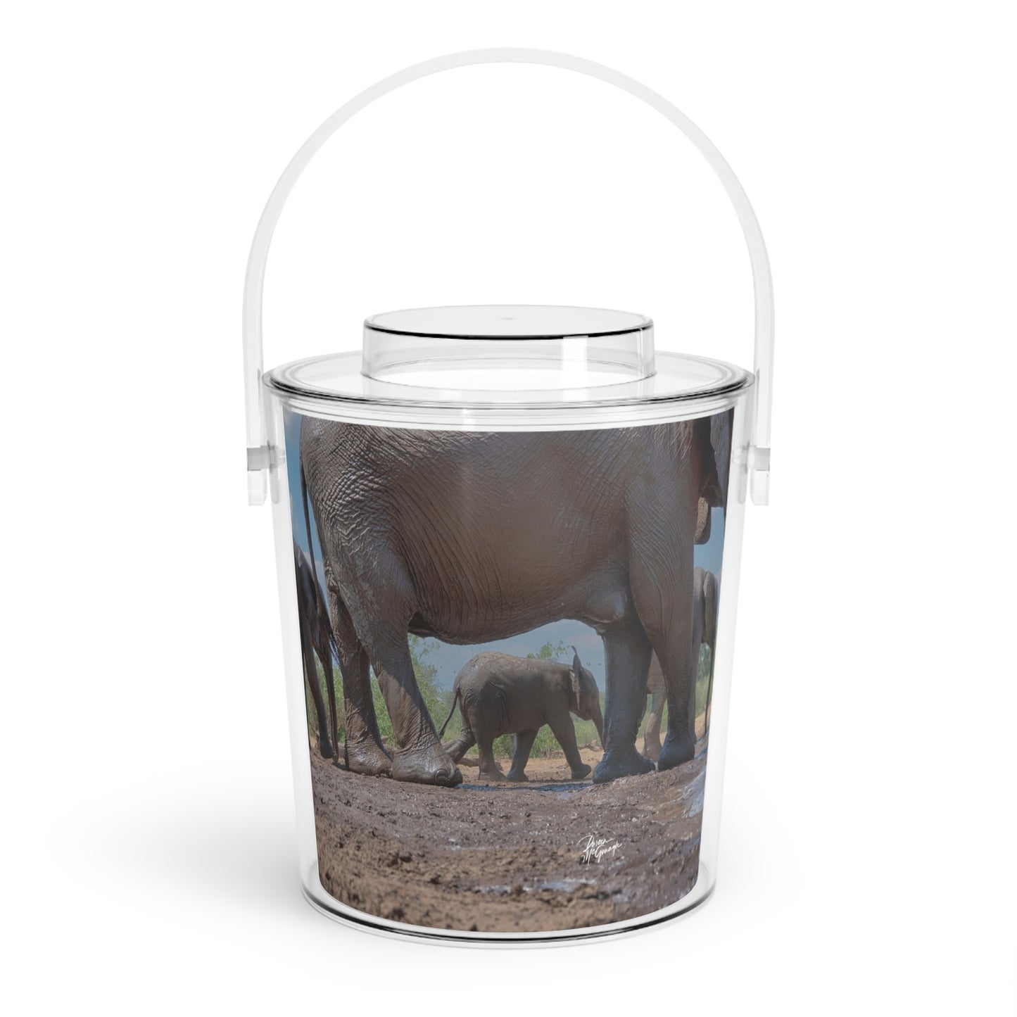 Enjoy Nature Elephant Baby with Mom's Gentle Touch Insulated Ice Bucket