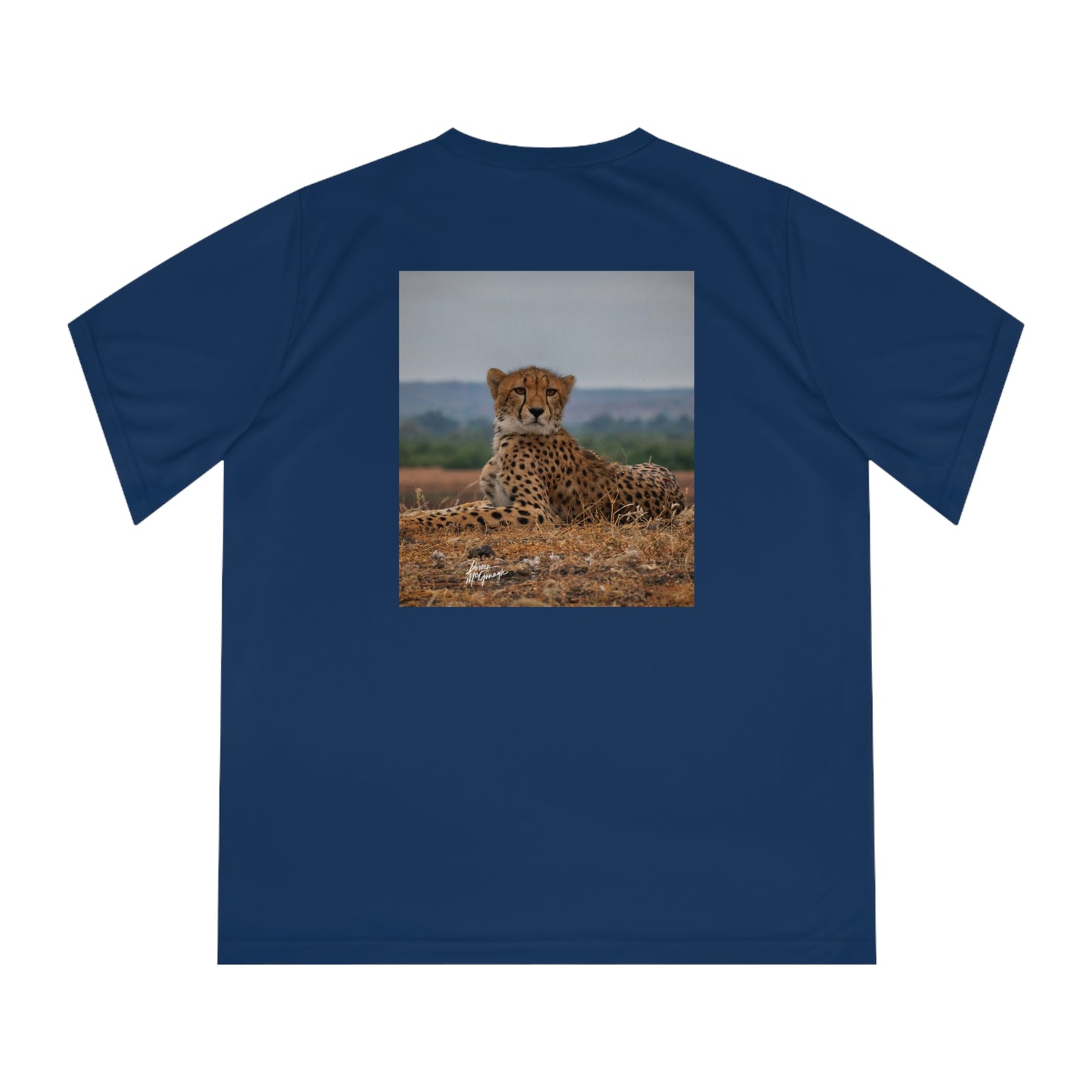 Women's Performance V-Neck T-Shirt - Cheetah Portrait by Enjoy Nature