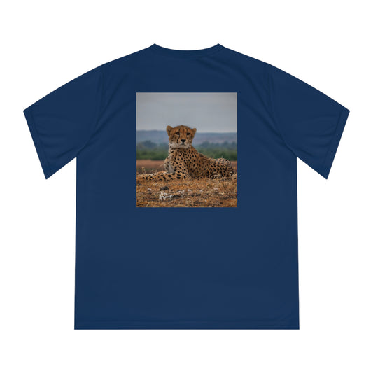 Women's Performance V-Neck T-Shirt - Cheetah Portrait by Enjoy Nature