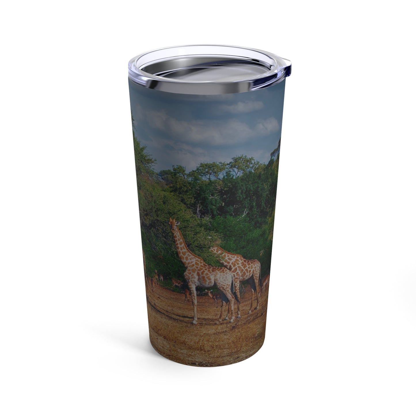 Enjoy Nature Giraffe Family 20 oz Travel Tumbler