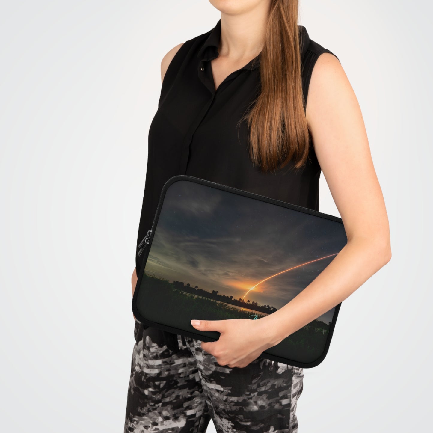 Falcon Shuttle Launch Laptop Sleeve