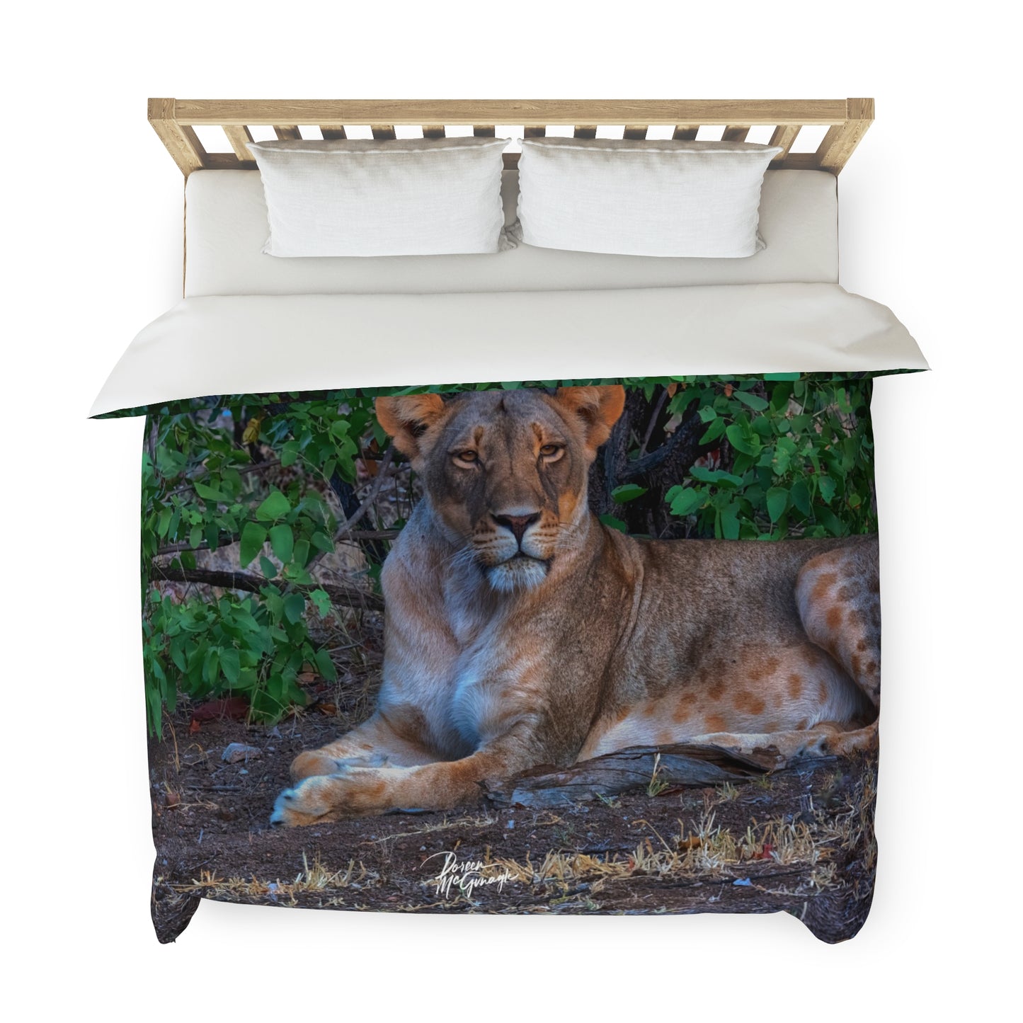 Enjoy Nature Dreaming About a Lioness Duvet Cover