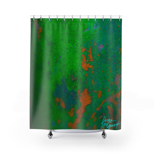 Earthy Shower Curtain, Imagination Abstract, Nature Inspired