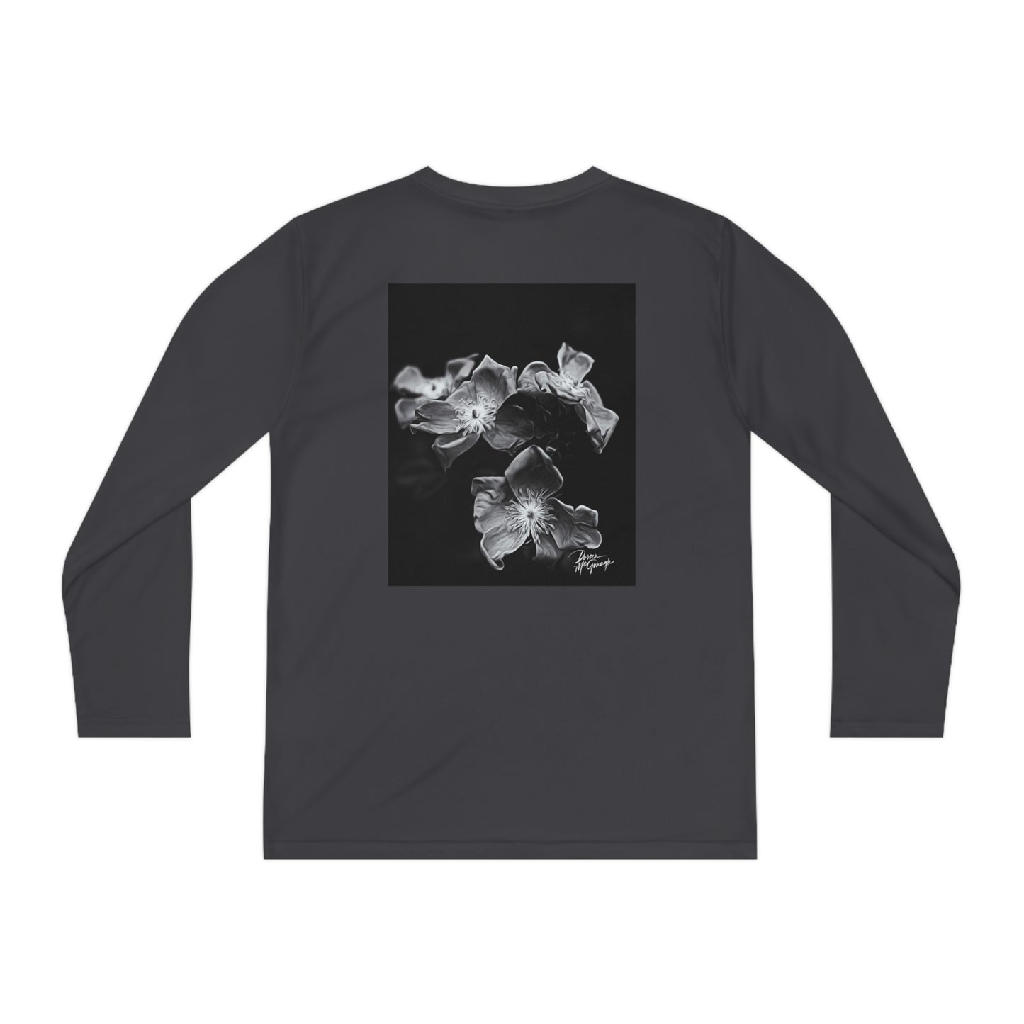 Enchanted Elegance Wild Flowers Youth Long Sleeve Competitor Tee