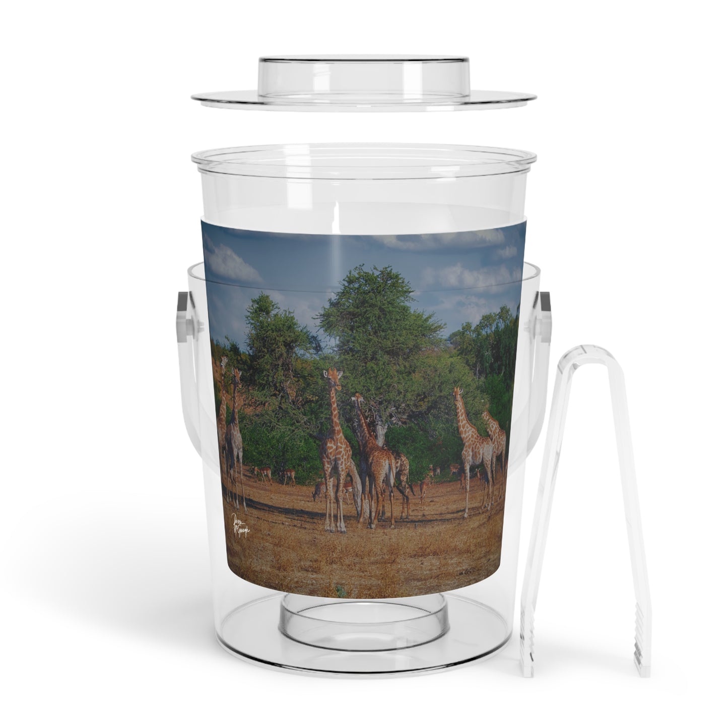 Enjoy Nature Giraffe Family Insulated Ice Bucket