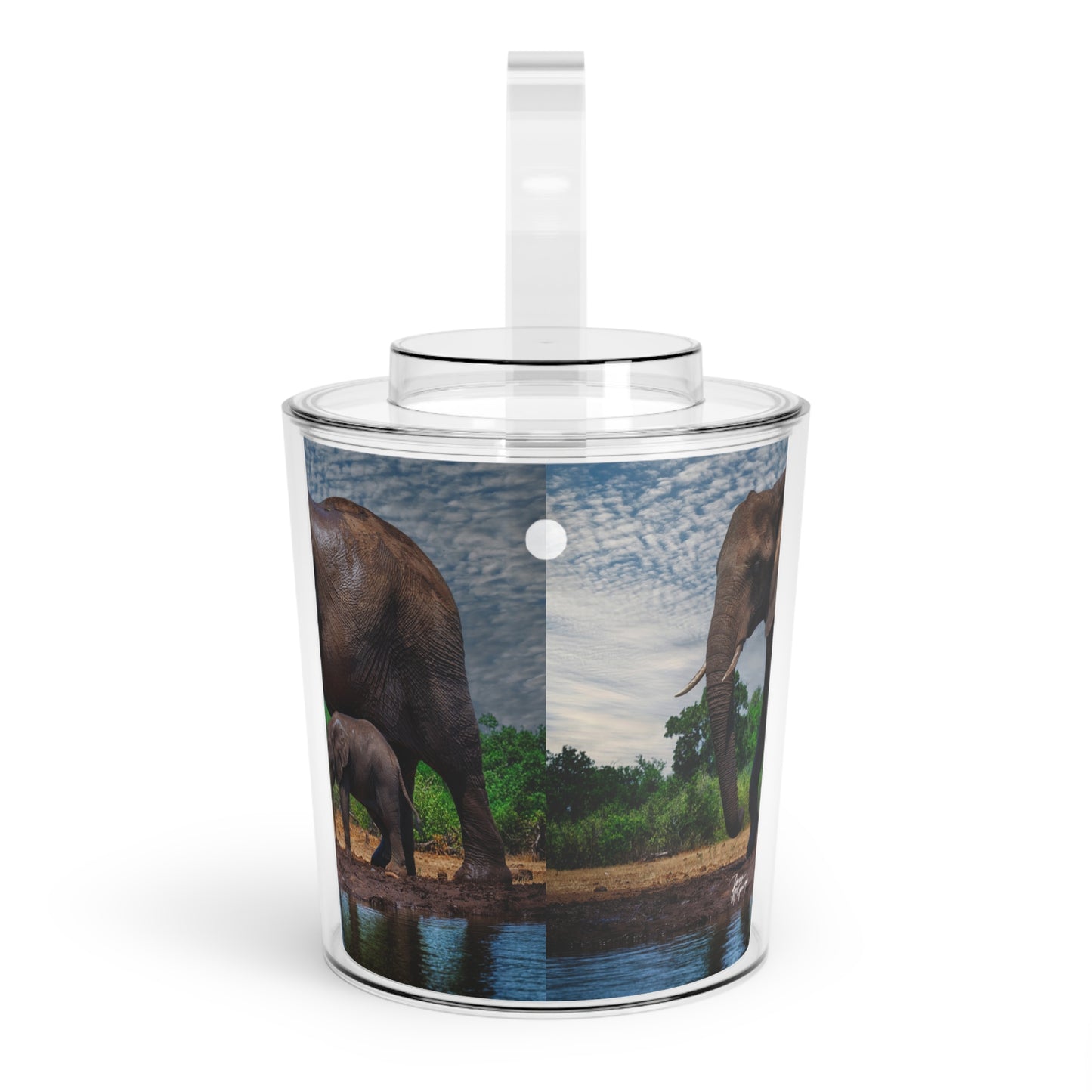 Enjoy Nature Elephant Baby with Mom Insulated Ice Bucket