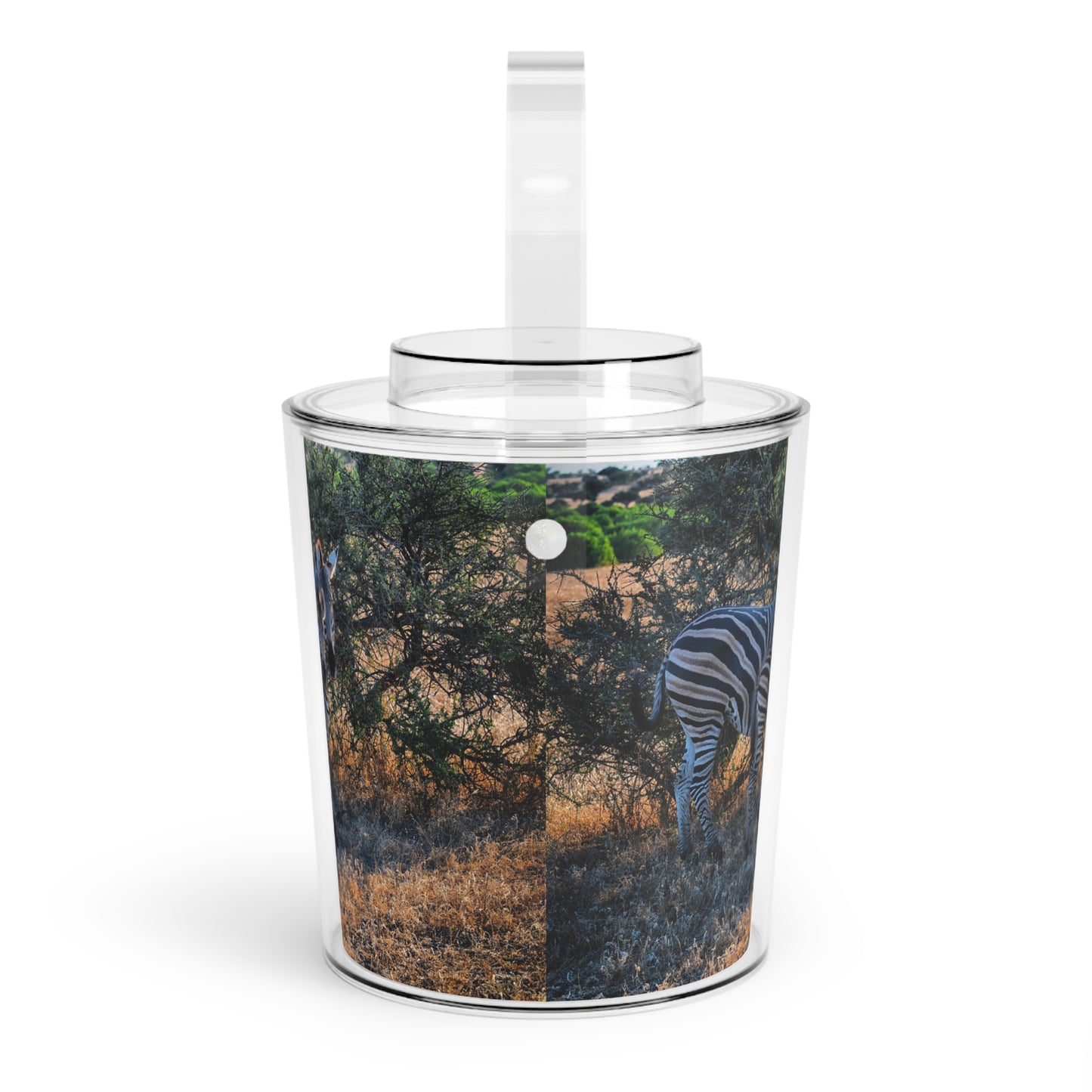 Enjoy Nature Zebra Stripes Insulated Ice Bucket