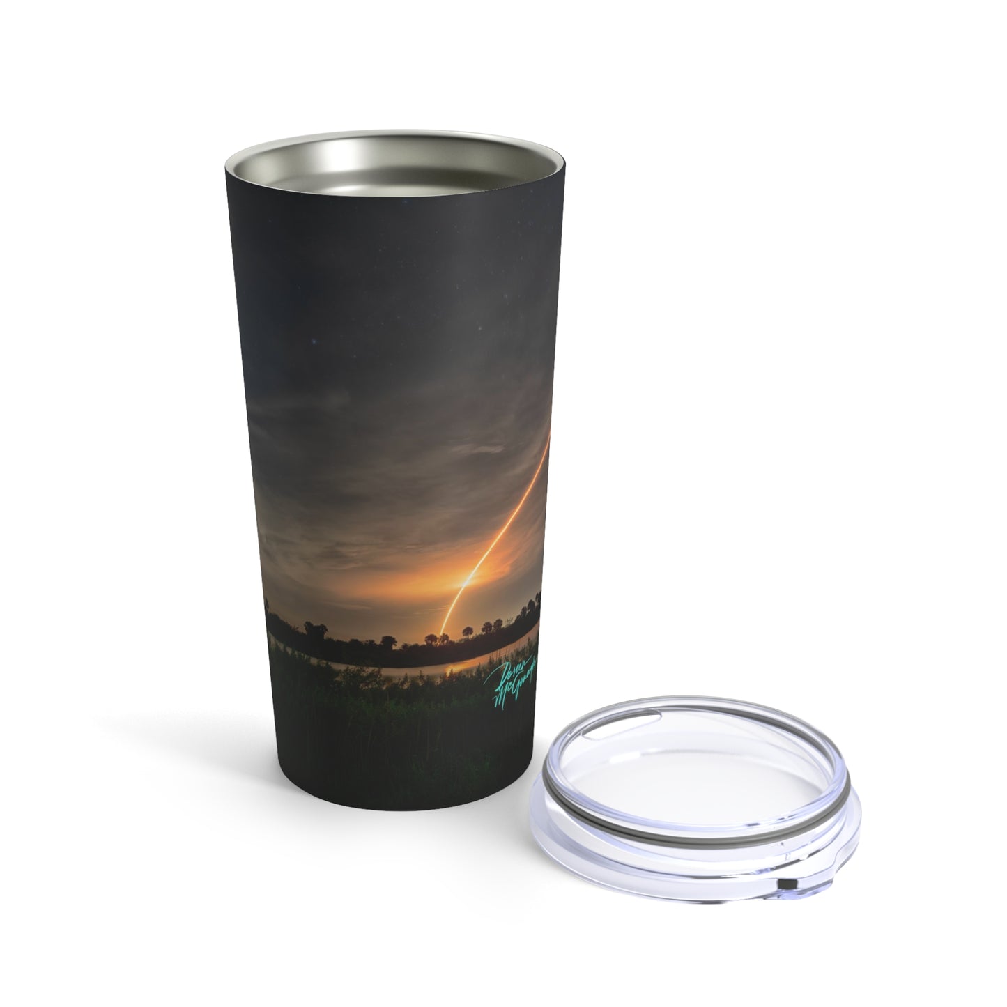 Eco friendly, Falcon Shuttle Launch, Adventure Quencher Travel Tumbler 20oz, insulatded