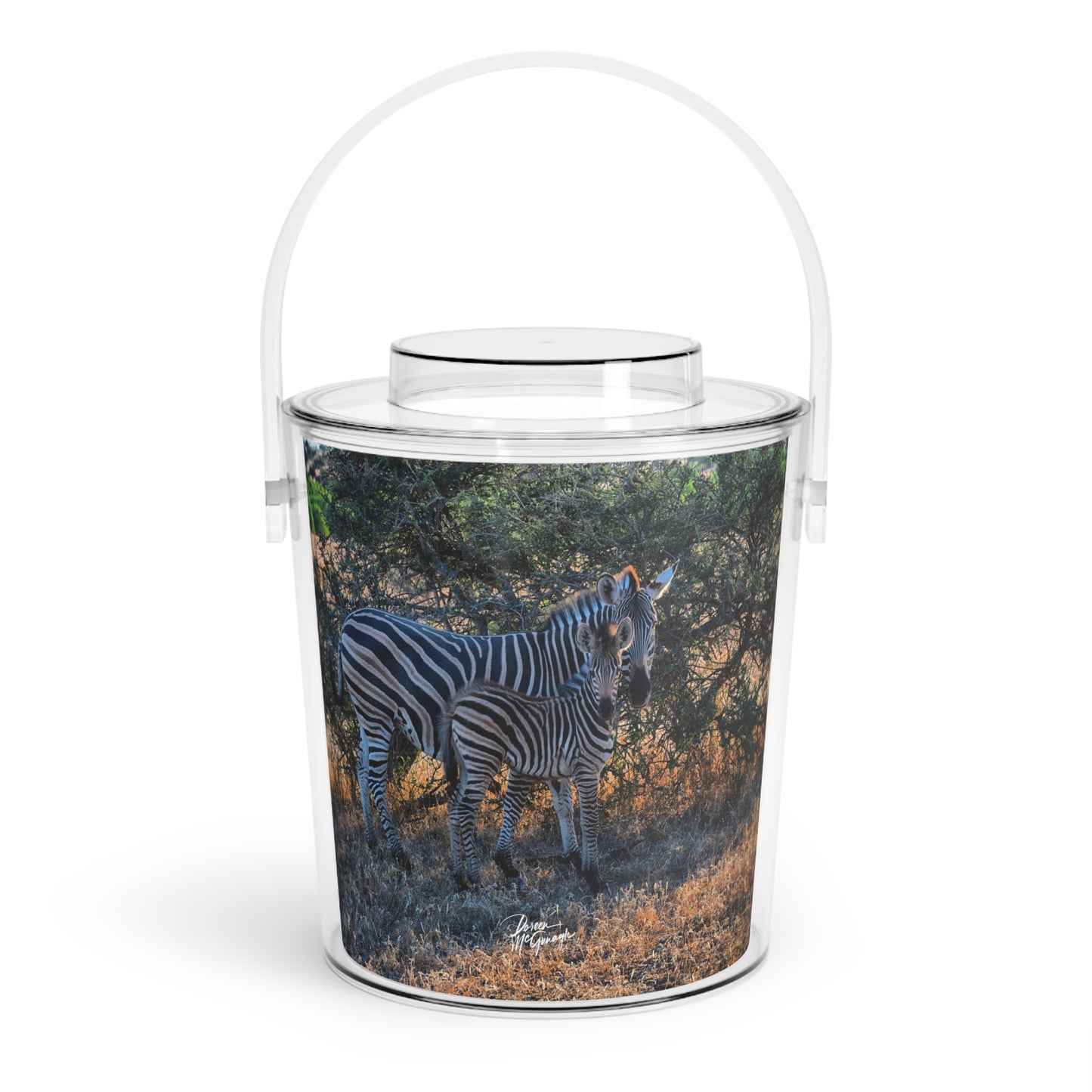 Enjoy Nature Zebra Stripes Insulated Ice Bucket