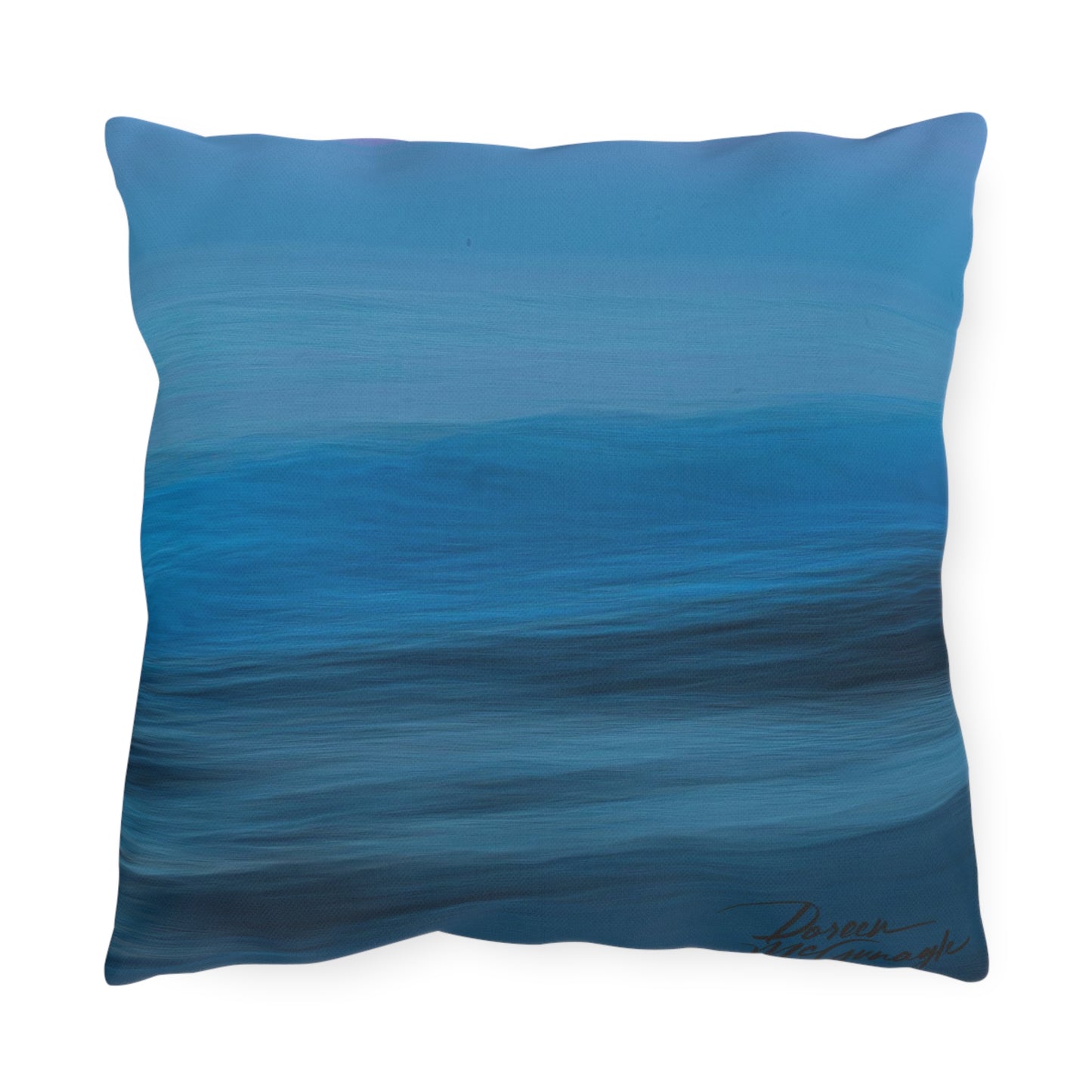 Artistic Outdoor Accent Pillows Blue Dawn