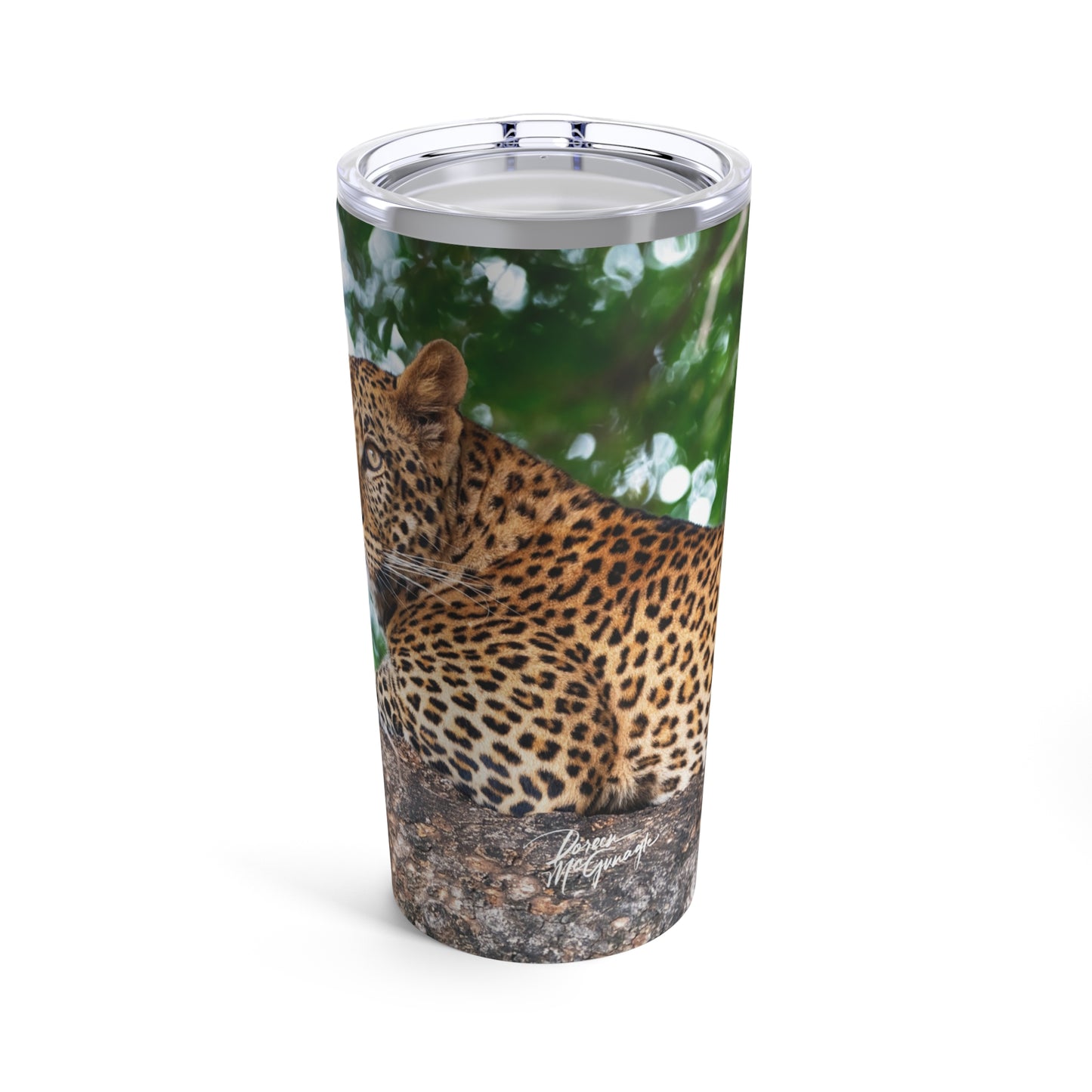 Enjoy Nature Leopard in Tree 20 oz Travel Tumbler