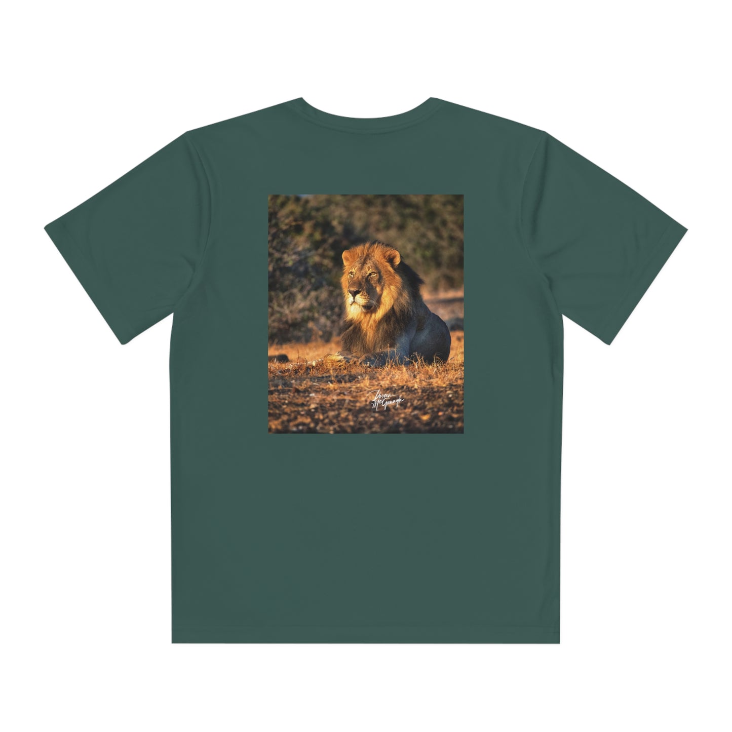 Youth Competitor Tee with Fine Art Image Lion King of Jungle by Enjoy Nature