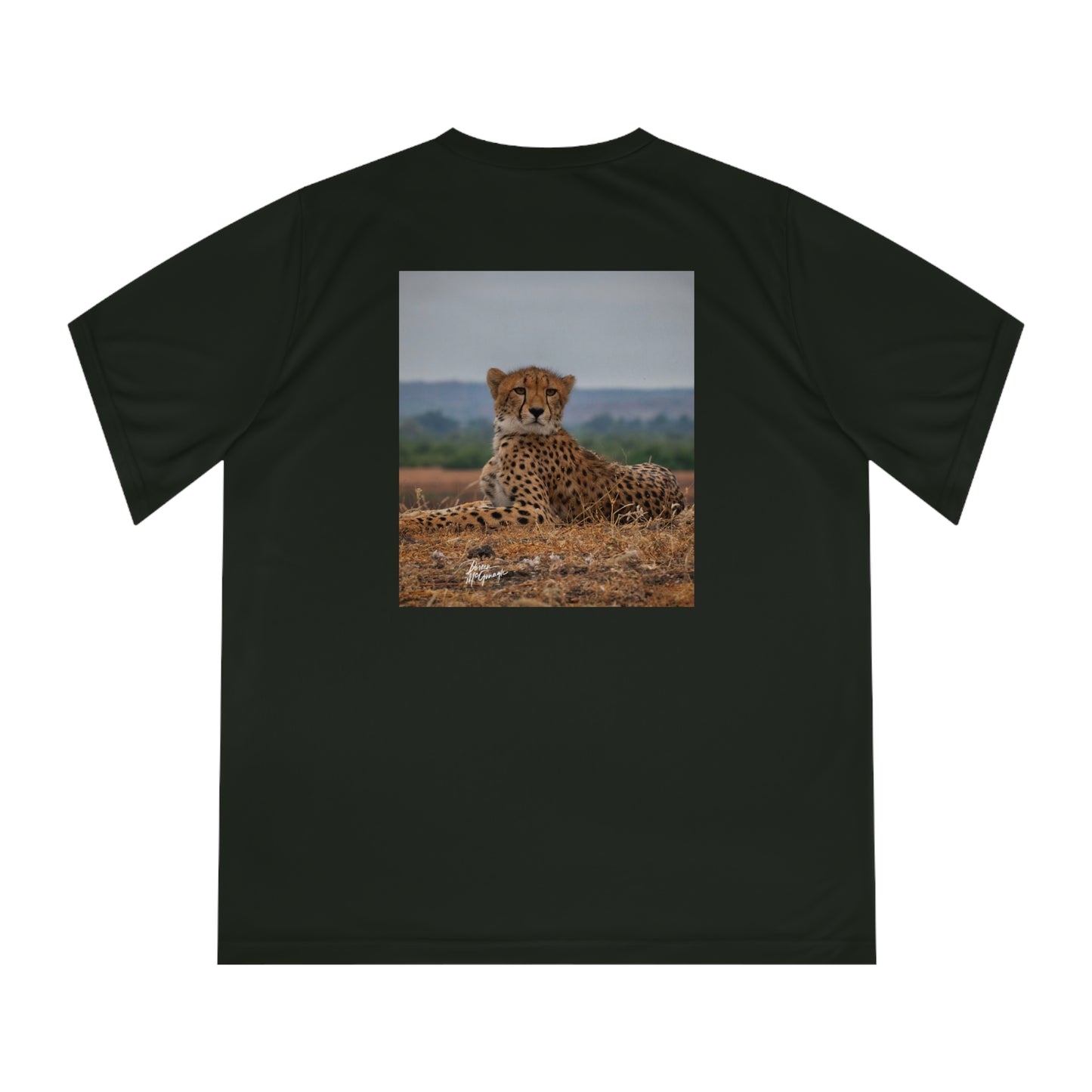 Women's Performance V-Neck T-Shirt - Cheetah Portrait by Enjoy Nature