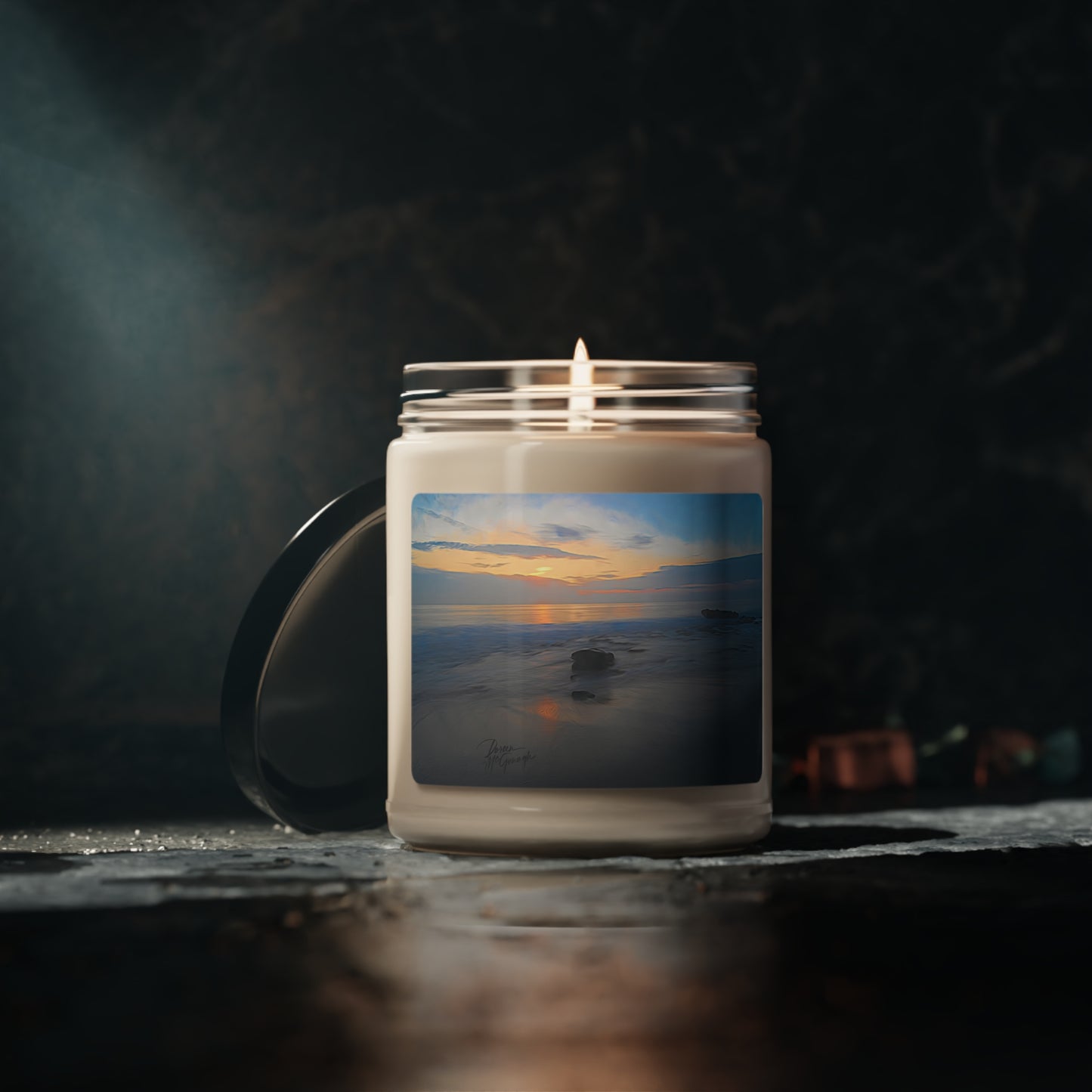 Natural Soy Candles Oceanic Dawn, 9oz, nature inspired decor