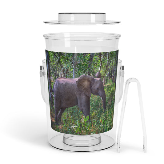 Enjoy Nature Elephant Baby in Forest Insulated Ice Bucket