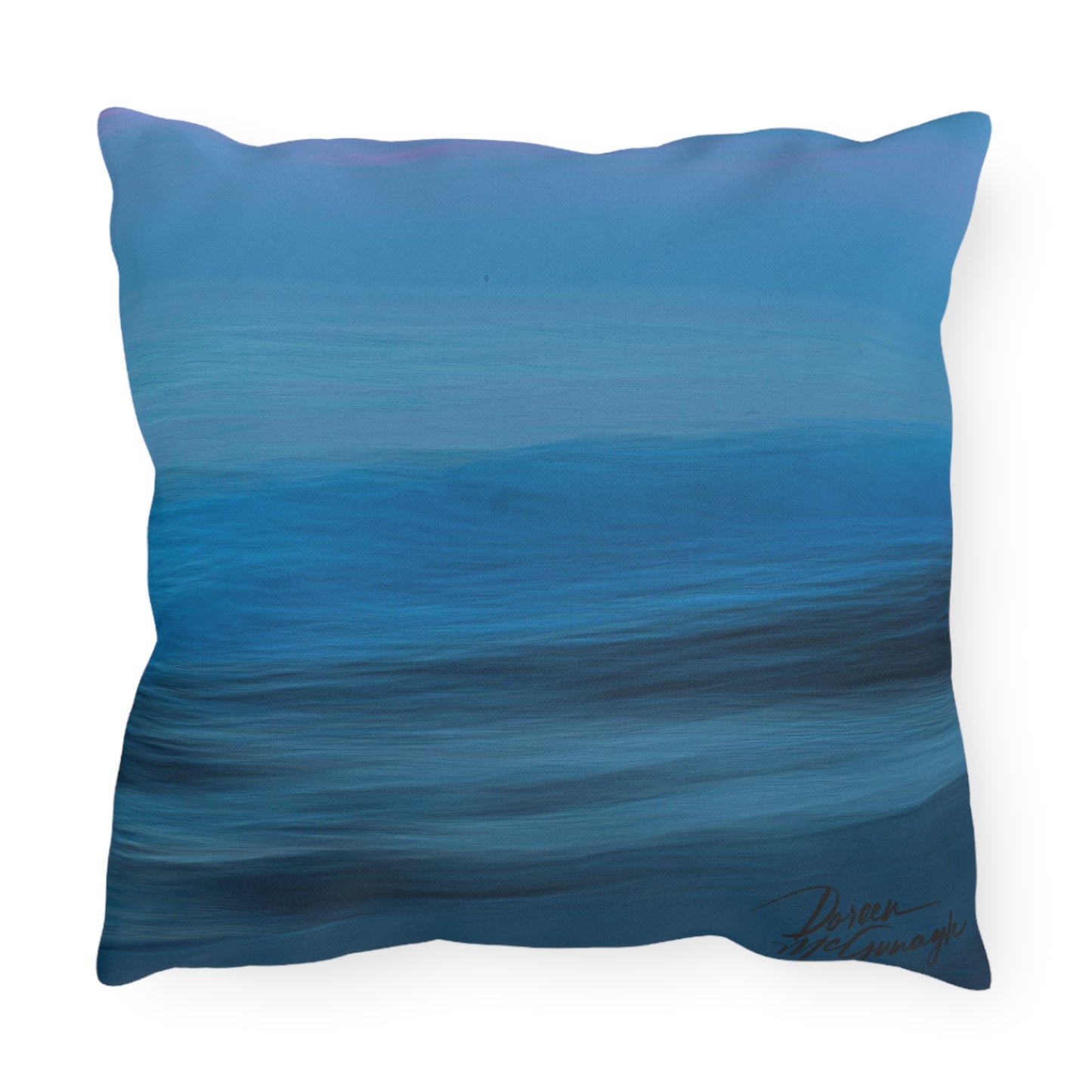 Artistic Outdoor Accent Pillows Blue Dawn