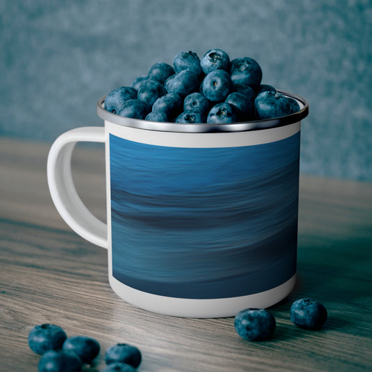 Eco friendly Blue Dawn, 12oz Enamel Camping mug