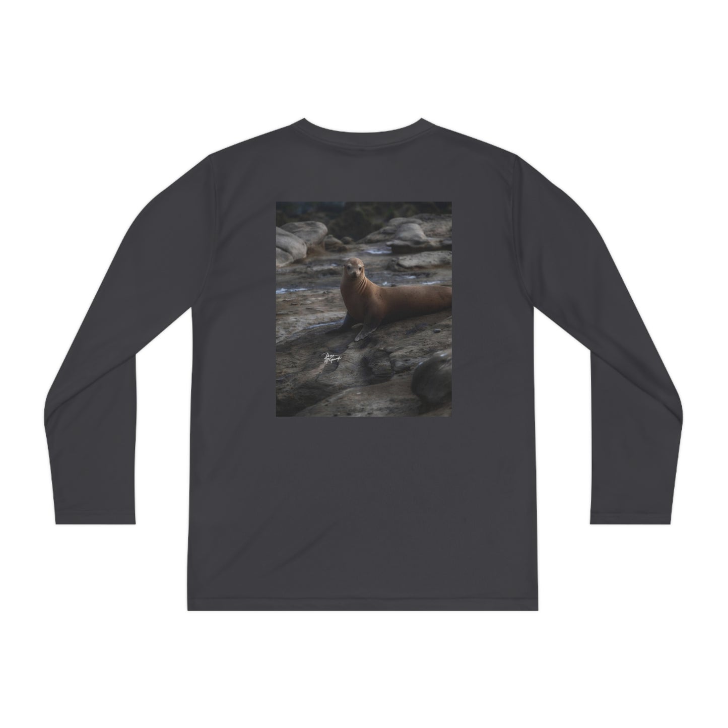 Solitude Sea Lion Youth Long Sleeve Competitor Tee