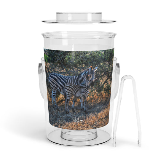 Enjoy Nature Zebra Stripes Insulated Ice Bucket