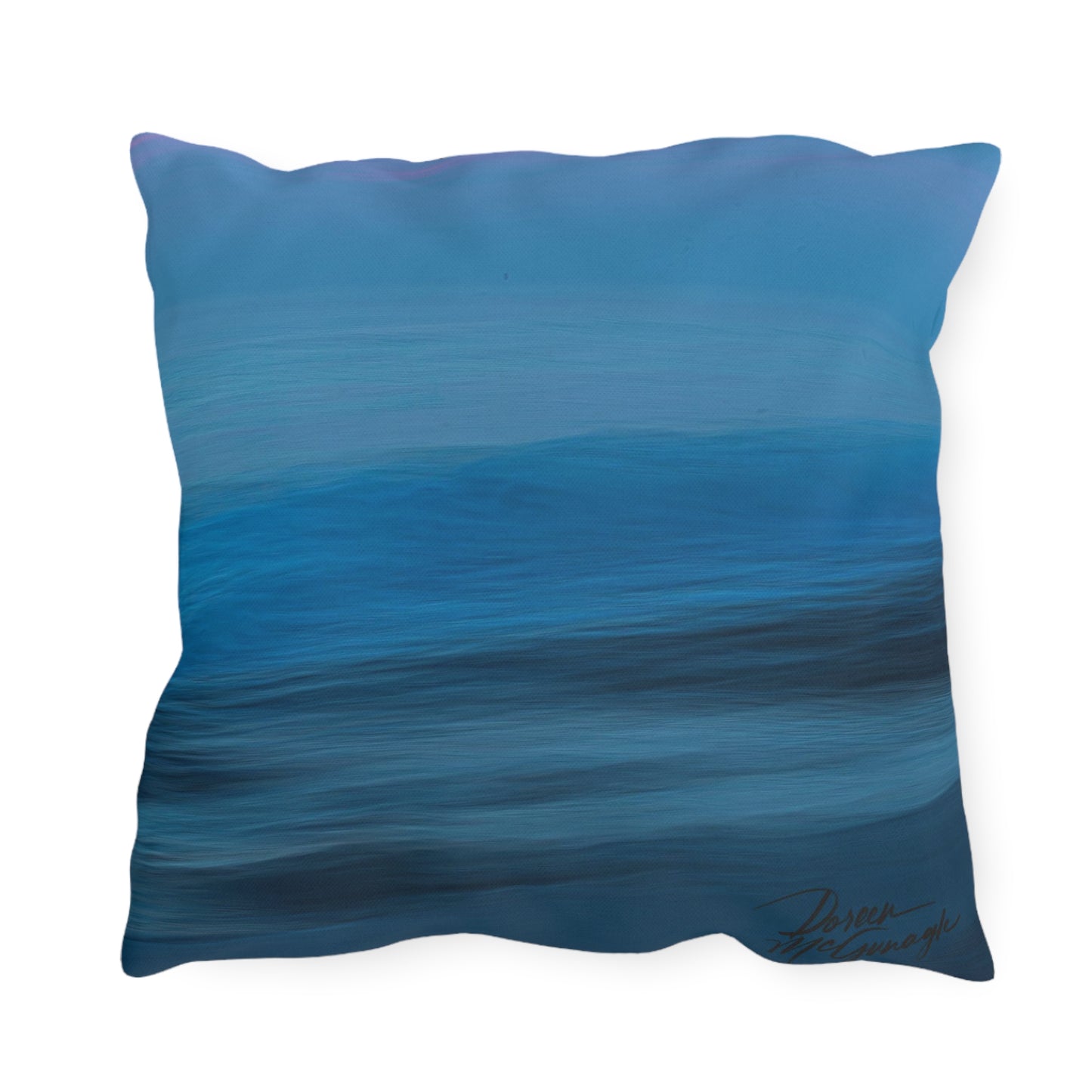 Artistic Outdoor Accent Pillows Blue Dawn