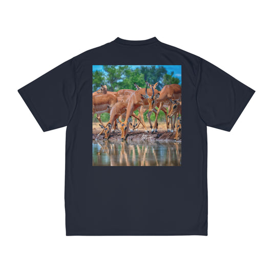 Men's Performance T-Shirt with Fine Art Image of African Antelope by Enjoy Nature