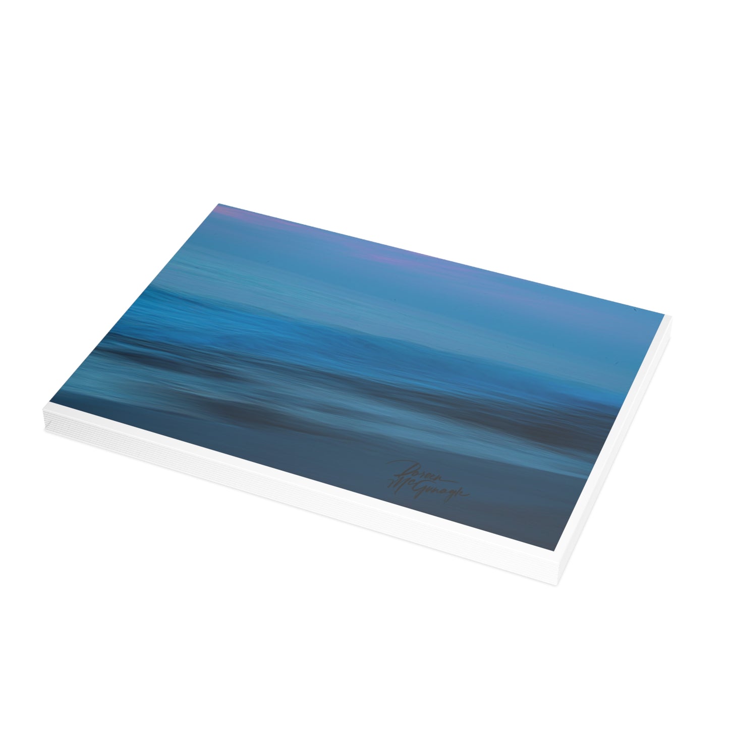 Photo note cards Blue Dawn, boxed note cards