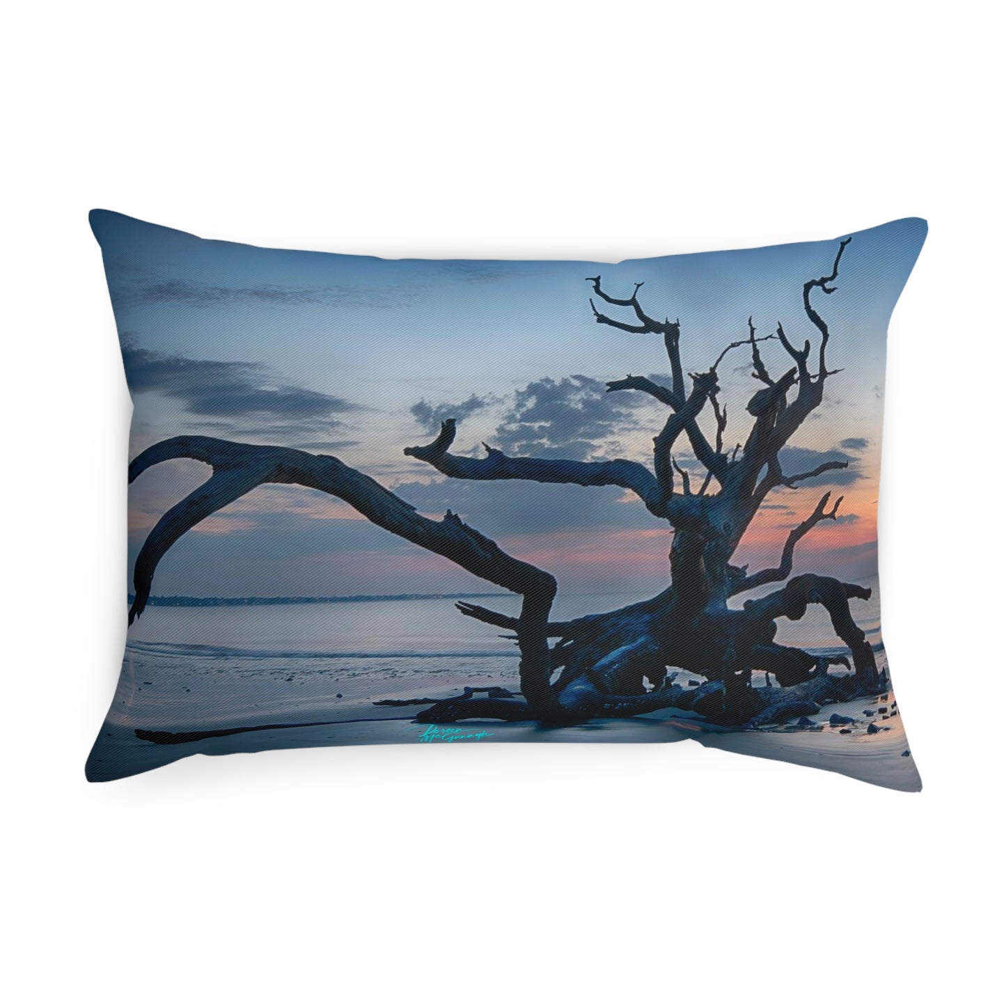 Artistic Accent Pillow, Sunrise on Jekyll Island, Decorative Pillow