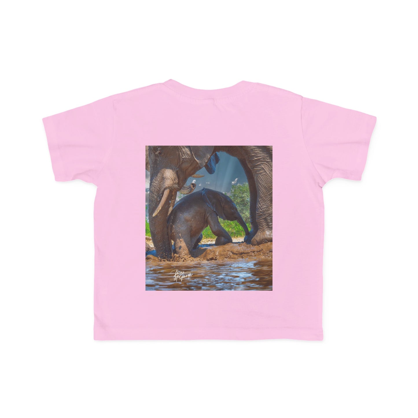 Enjoy Nature Toddler Tee - Elephant Baby with Mom's Gentle Touch