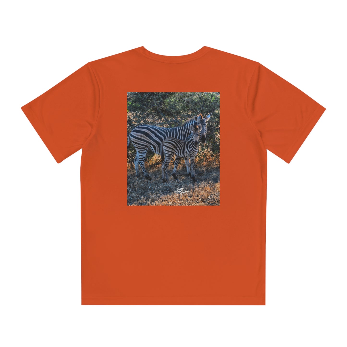 Youth Competitor Tee with Fine Art Image Zebra Stripes by Enjoy Nature