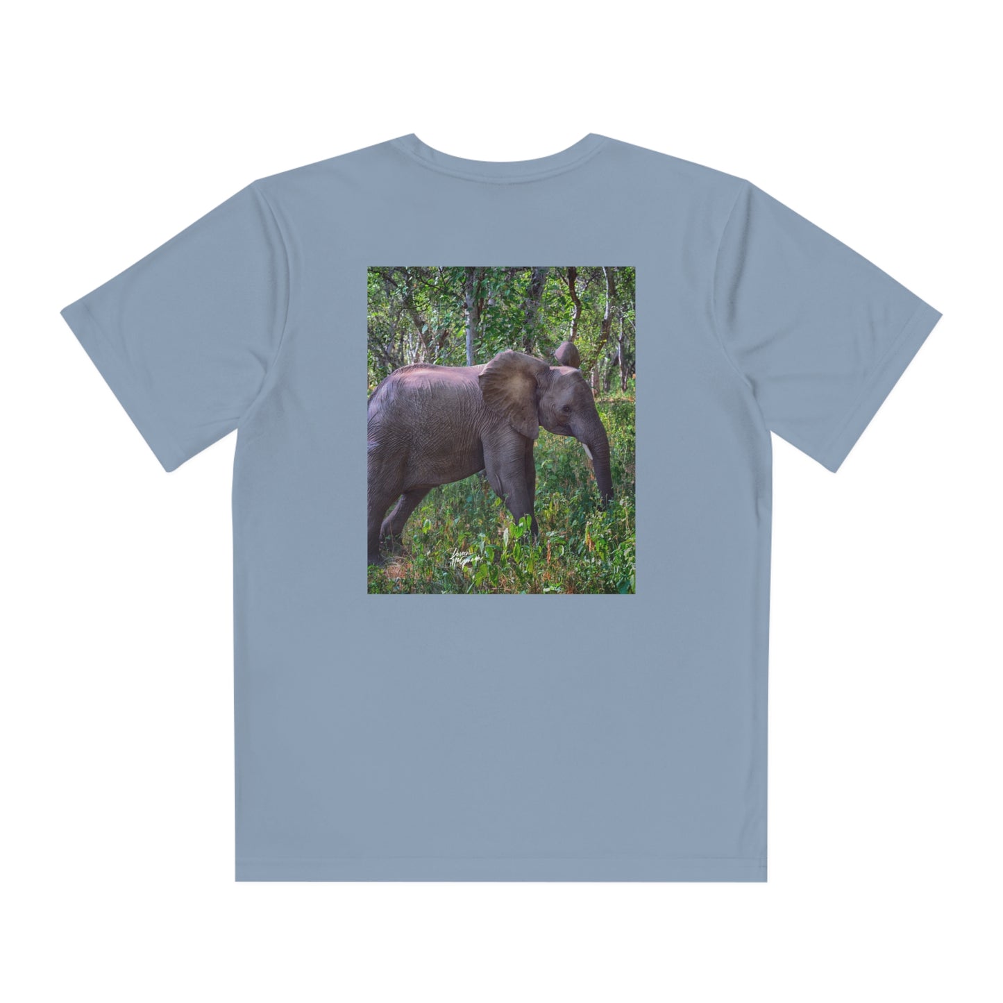 Youth Competitor Tee with Fine Art Image Baby Elephant in Forest by Enjoy Nature