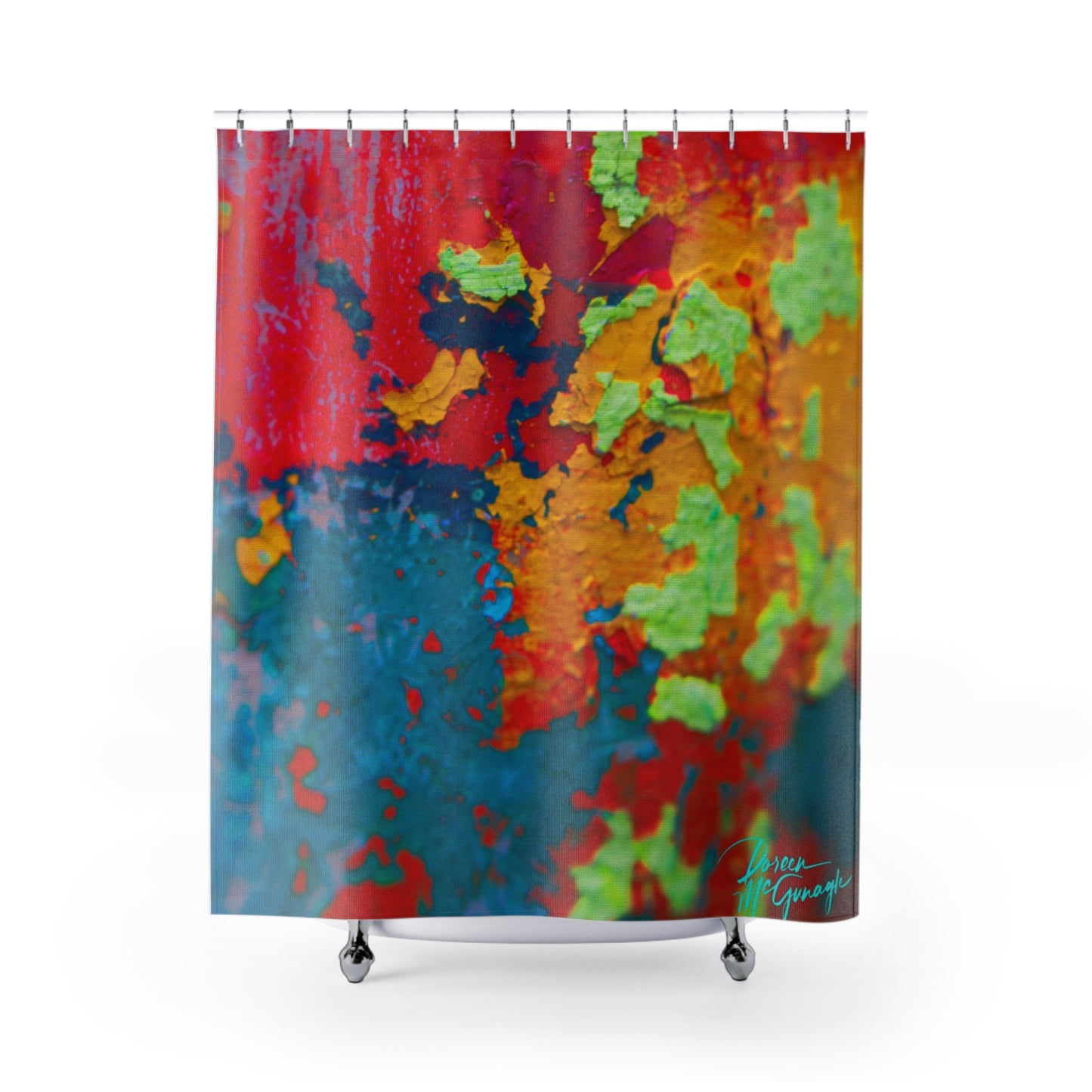 Earthy Shower Curtain, Life and Soul Abstract, Nature Inspires