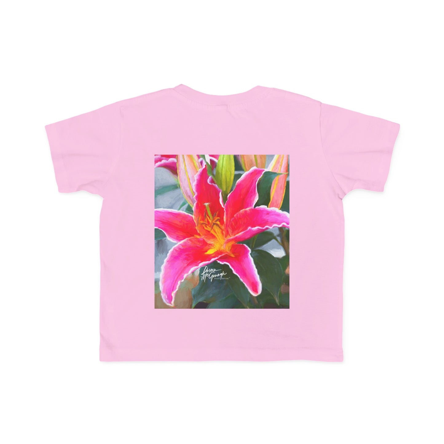 Enjoy Nature Toddler Tee - Pink Lily