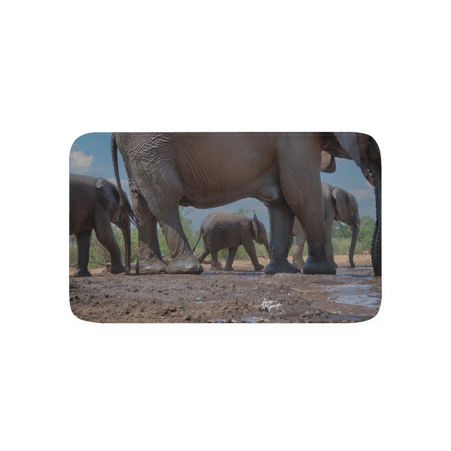 Elephant Baby Memory Foam Bath Mat from Enjoy Nature