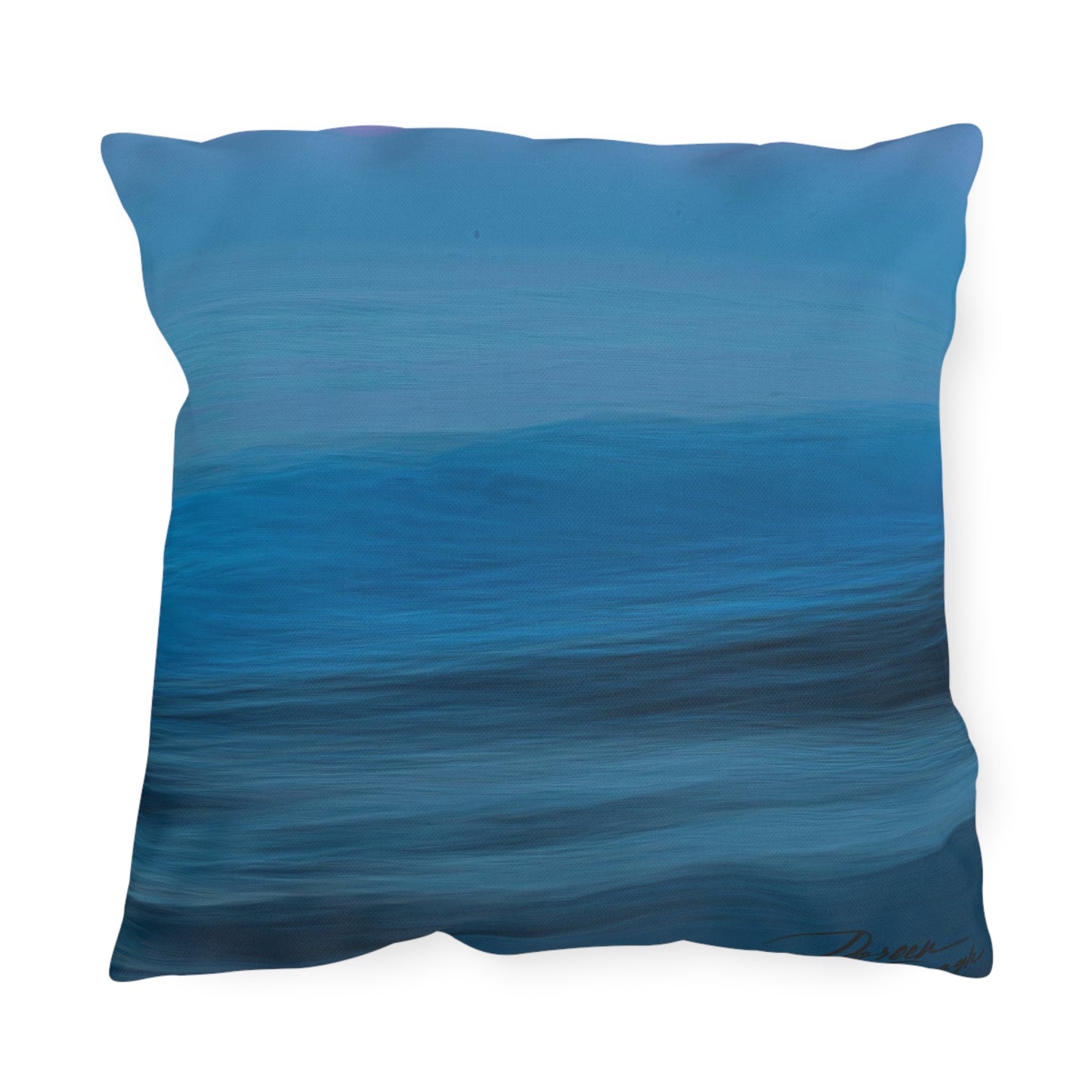 Artistic Outdoor Accent Pillows Blue Dawn