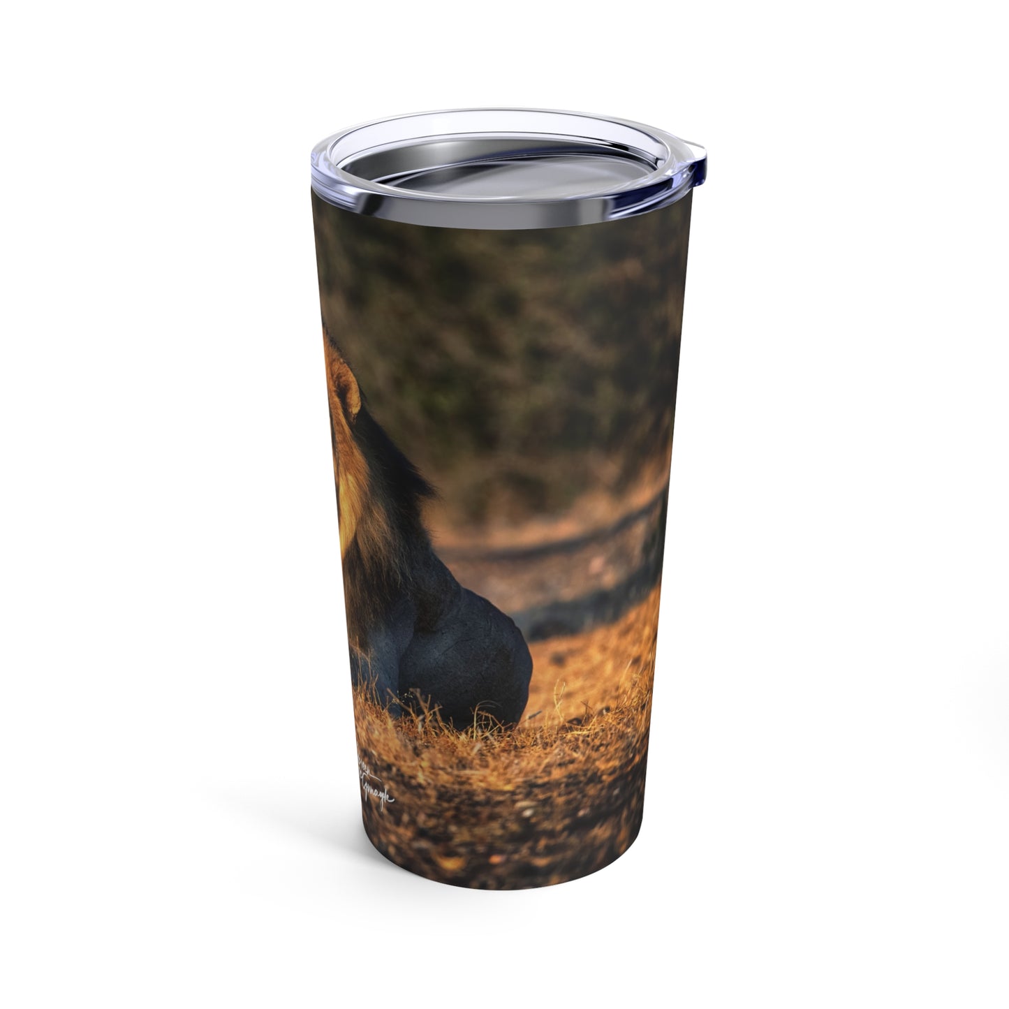 Enjoy Nature Lion King of Jungle 20 oz Travel Tumbler