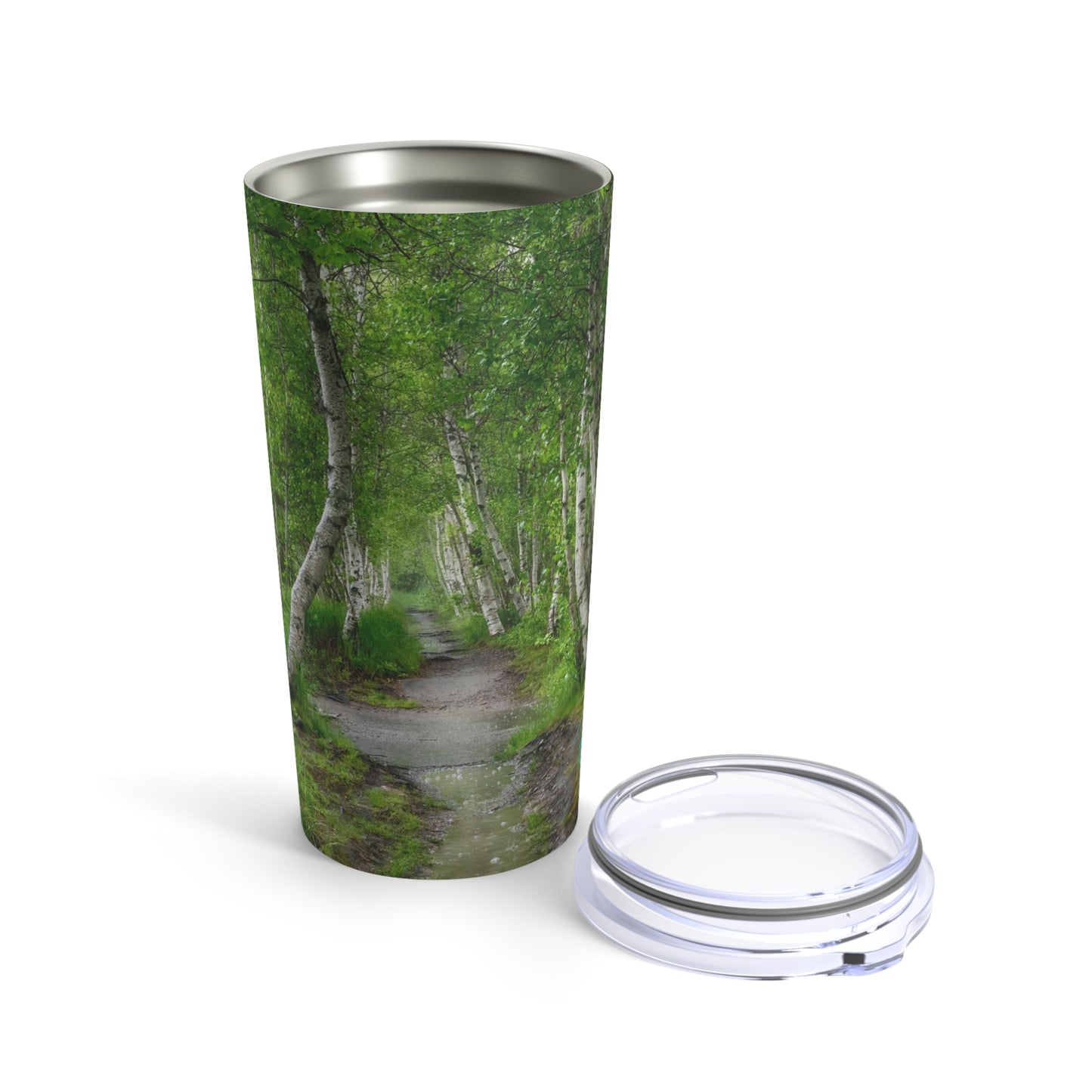 Eco friendly, Silver Birch Trail, Adventure Quencher Travel Tumbler 20oz, insulated