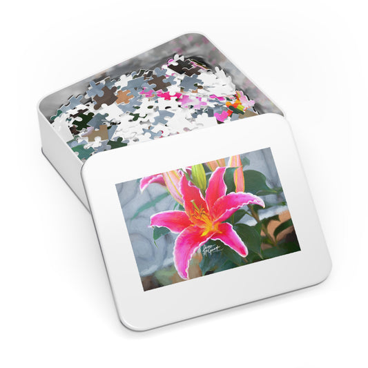 Pink Lily Jigsaw Puzzle by Enjoy Nature