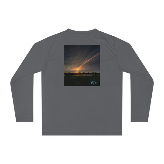 Unisex T-shirt Falcon 9 Space X launch, Long Sleeve Performance shirt