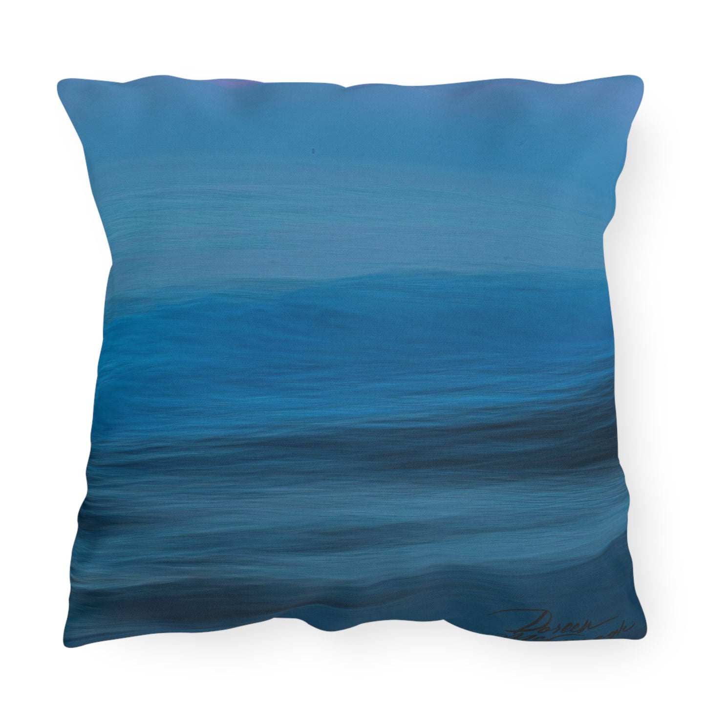 Artistic Outdoor Accent Pillows Blue Dawn