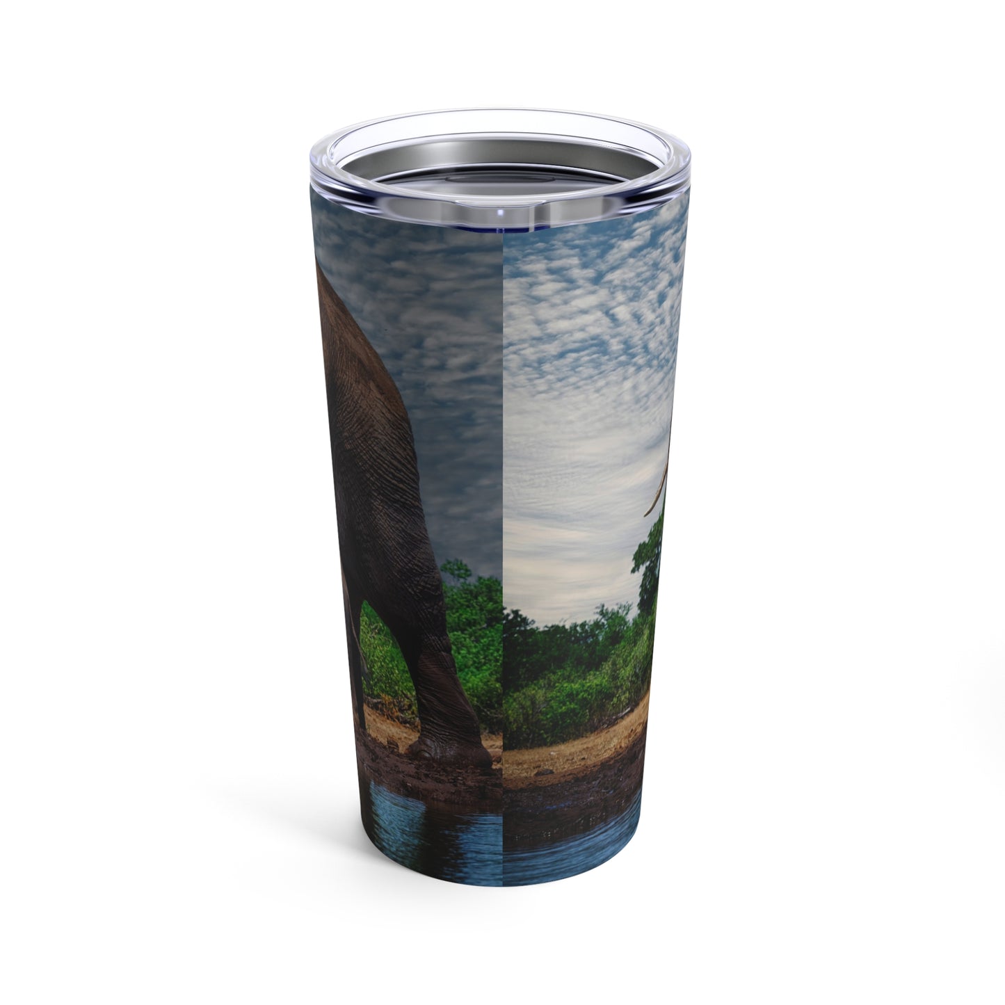 Enjoy Nature Protected Baby Elephant 20 oz Travel Tumbler