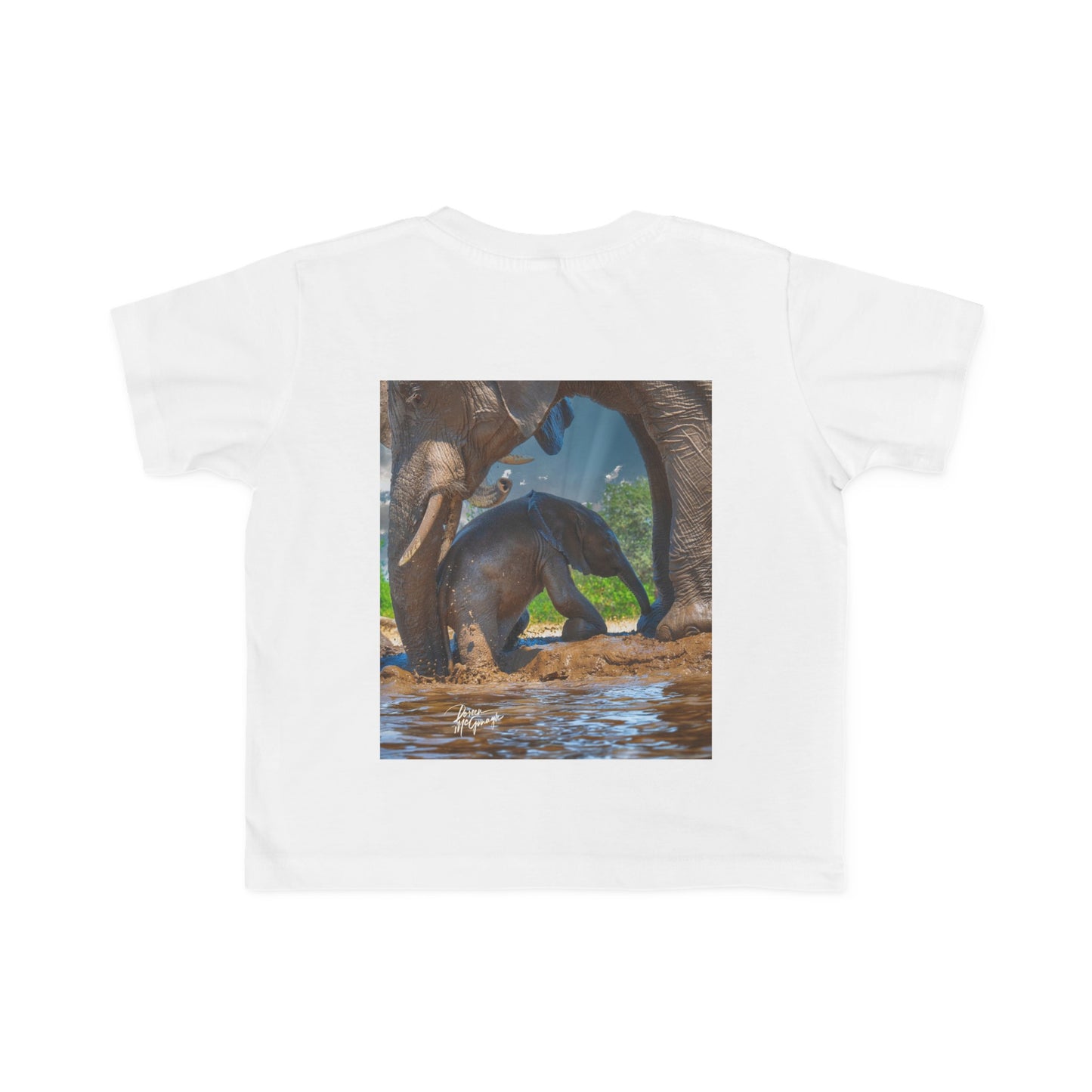 Enjoy Nature Toddler Tee - Elephant Baby with Mom's Gentle Touch