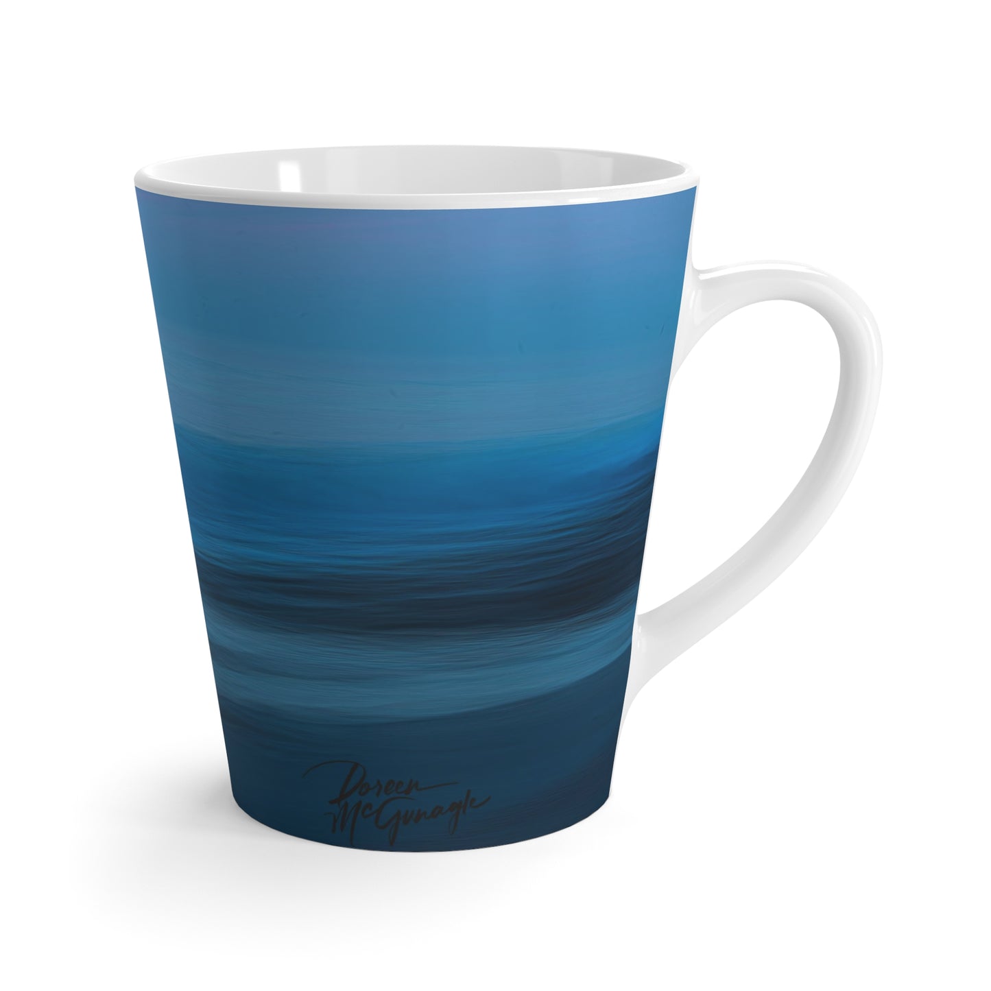 Eco Friendly Blue Dawn, 12 oz Latte Mug  Latte Mug