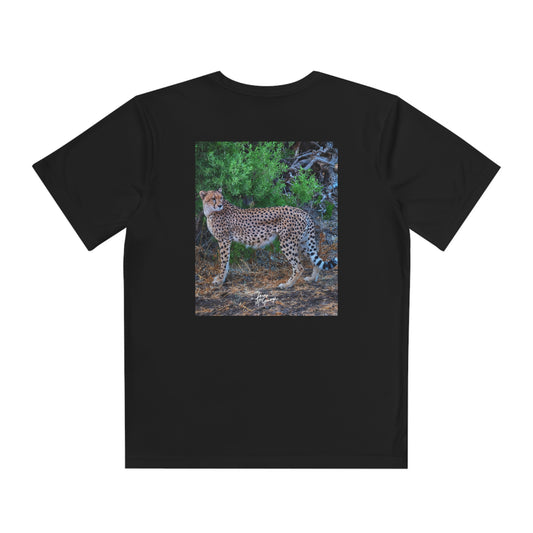 Youth Competitor Tee with Fine Art Image Cheetah Stand by Enjoy Nature