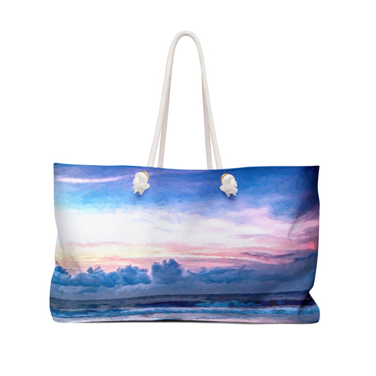 Weekender Bags, Cotton Candy Sunrise on St. Simon Island, Traveler Bag