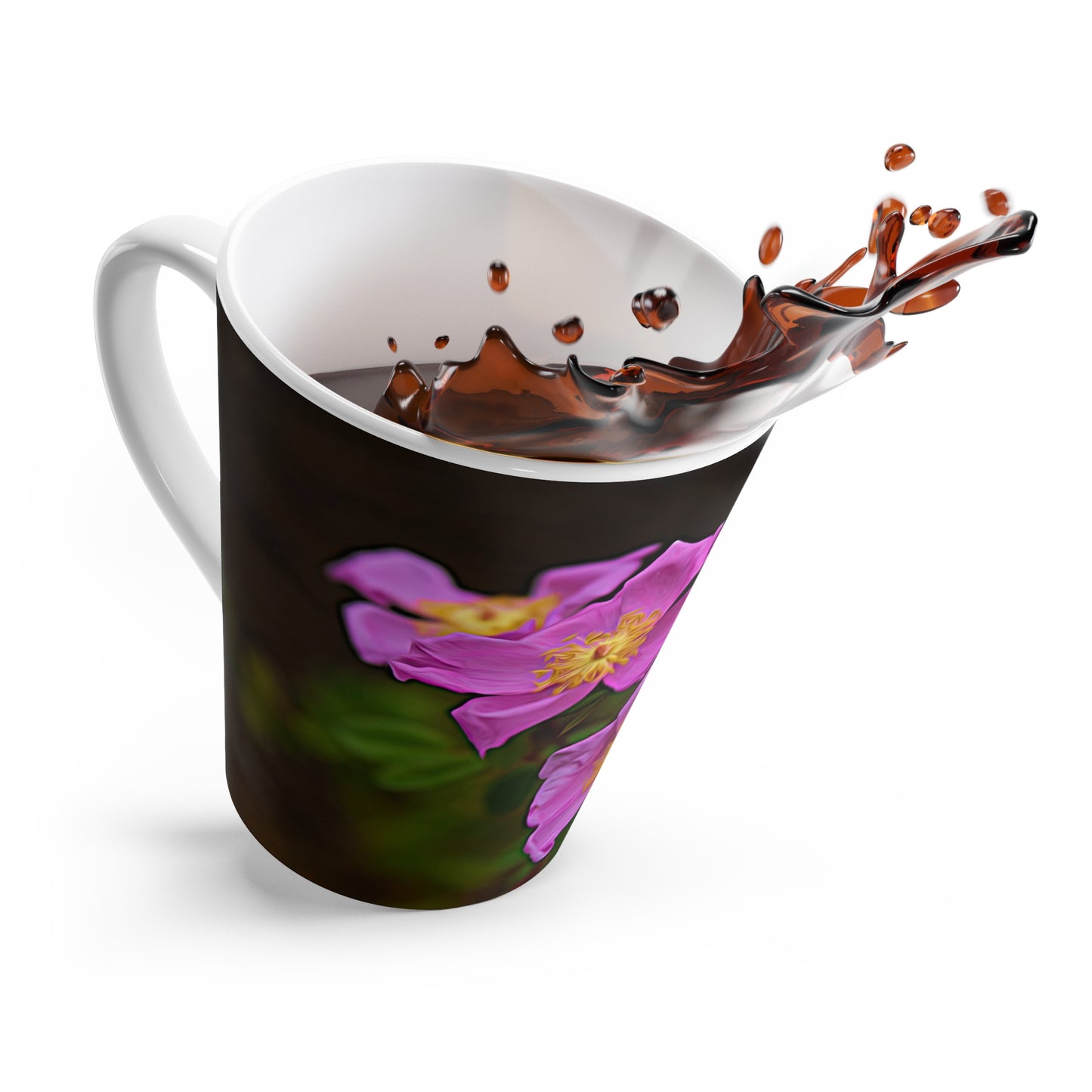 Eco Friendly Enchanting Elegance Wild Flowers,  12 oz Latte Mug  Latte Mug