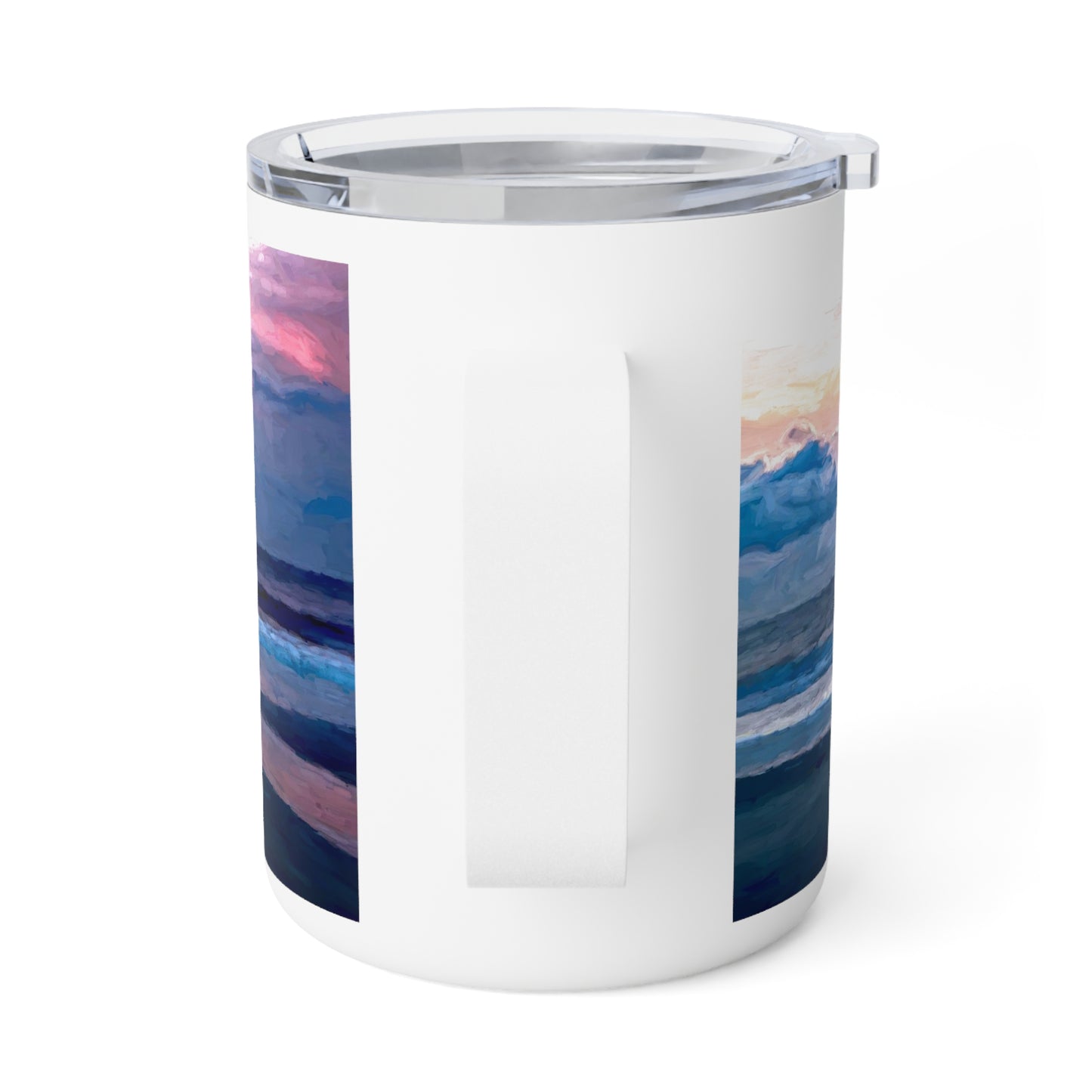 Eco friendly, Cotton Candy Sunrise, 10oz Insulated Travel Mug