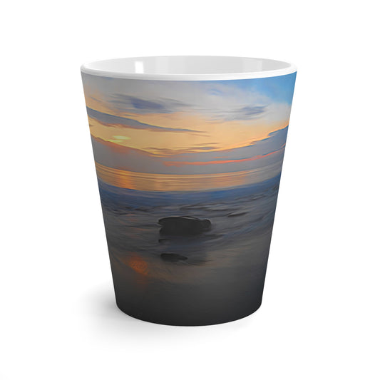 Eco Friendly Oceanic Dawn, 12 oz Latte Mug