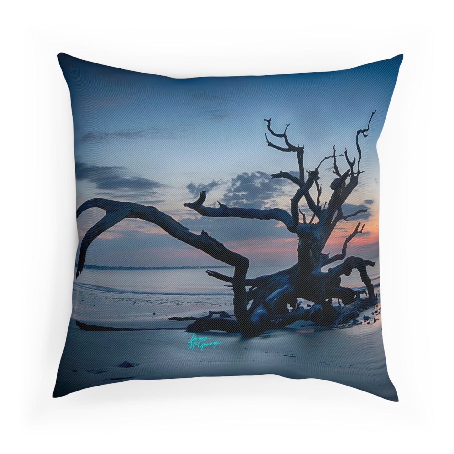 Artistic Accent Pillow, Sunrise on Jekyll Island, Decorative Pillow