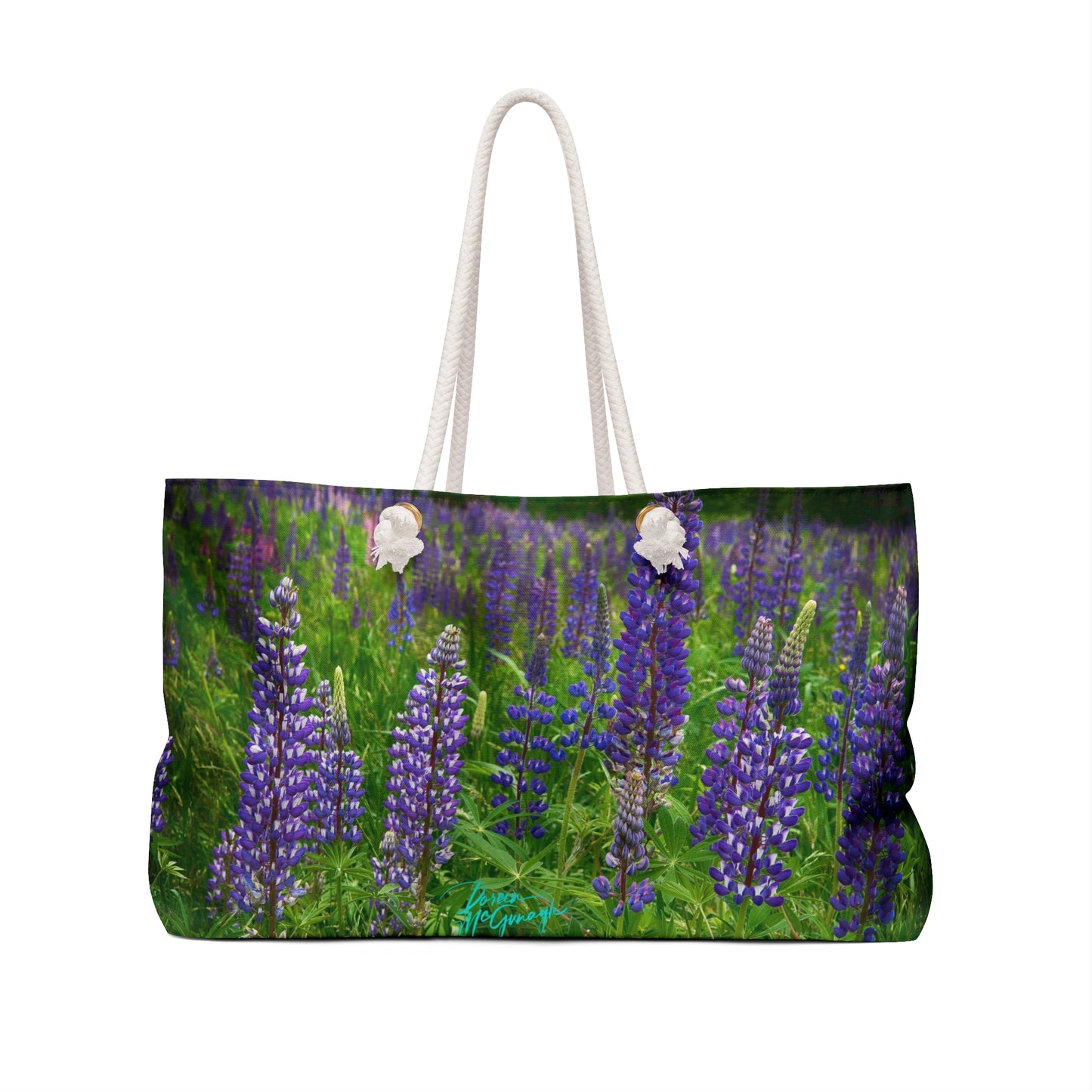 Weekender Bag, Field of Wild Lupine, Traveler Bag